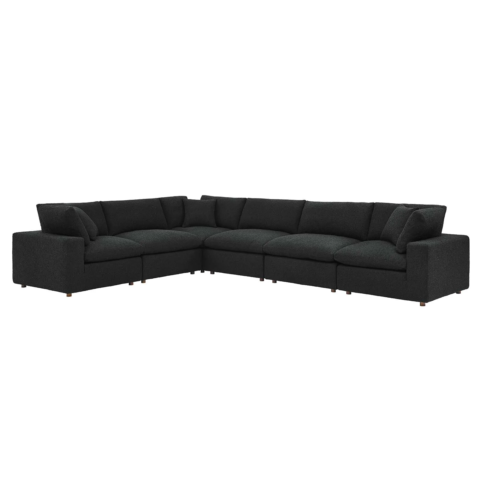 Commix Down Filled Overstuffed Boucle Fabric 6-Piece Sectional Sofa By Modway - EEI-6369 - Image 2
