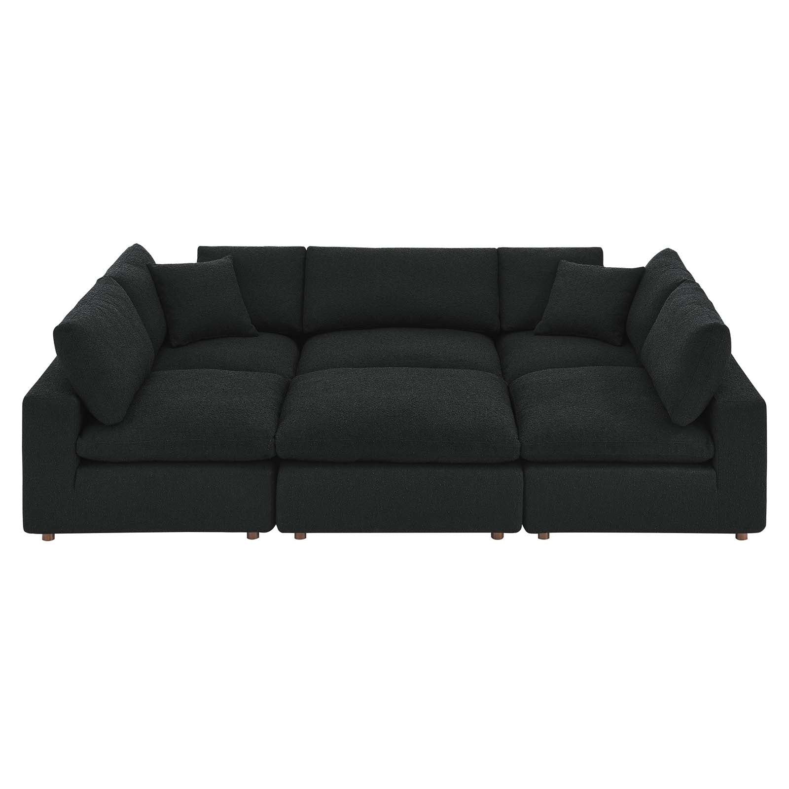 Commix Down Filled Overstuffed Boucle Fabric 6-Piece Sectional Sofa By Modway - EEI-6372 - Image 2