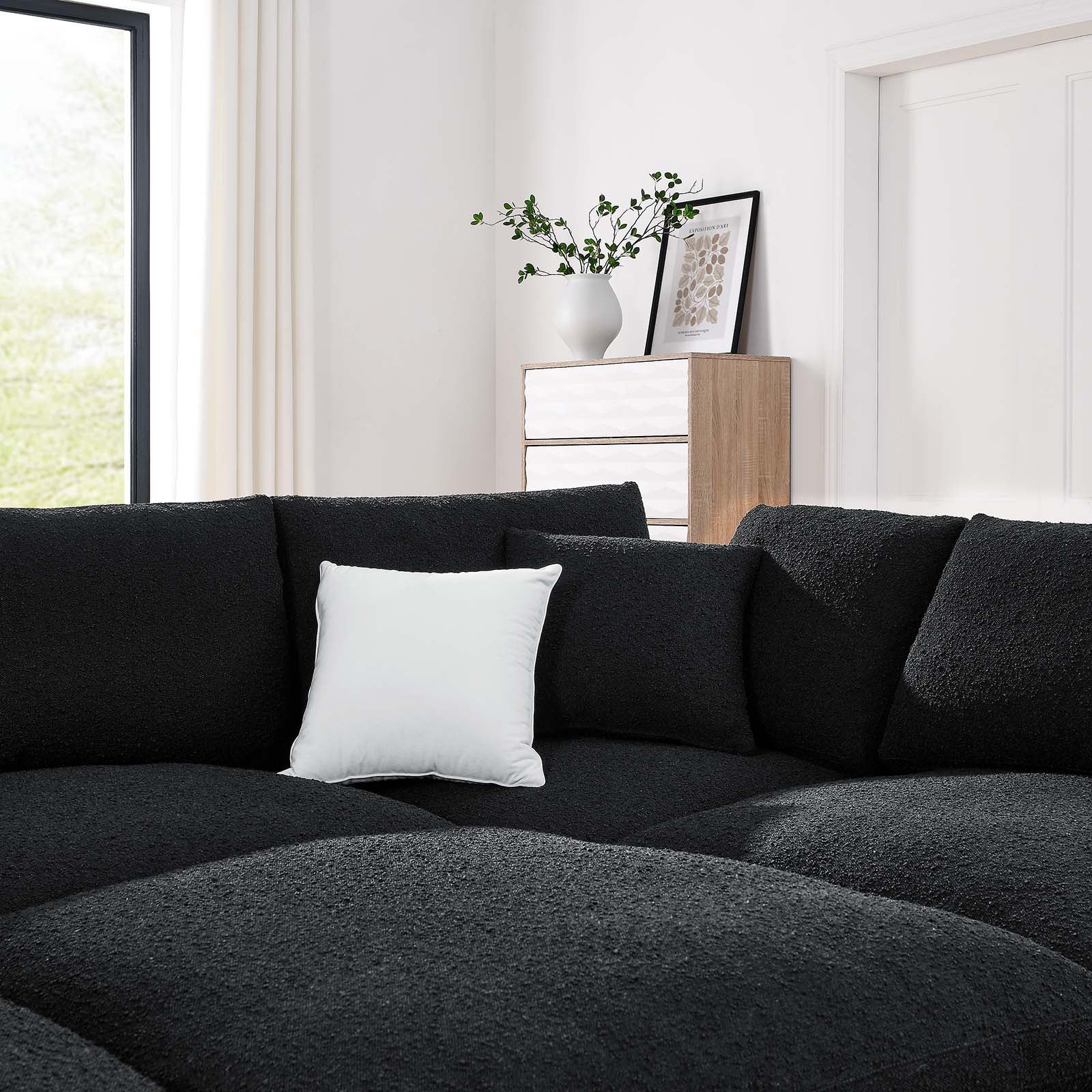 Commix Down Filled Overstuffed Boucle Fabric 6-Piece Sectional Sofa By Modway - EEI-6372 - Image 5