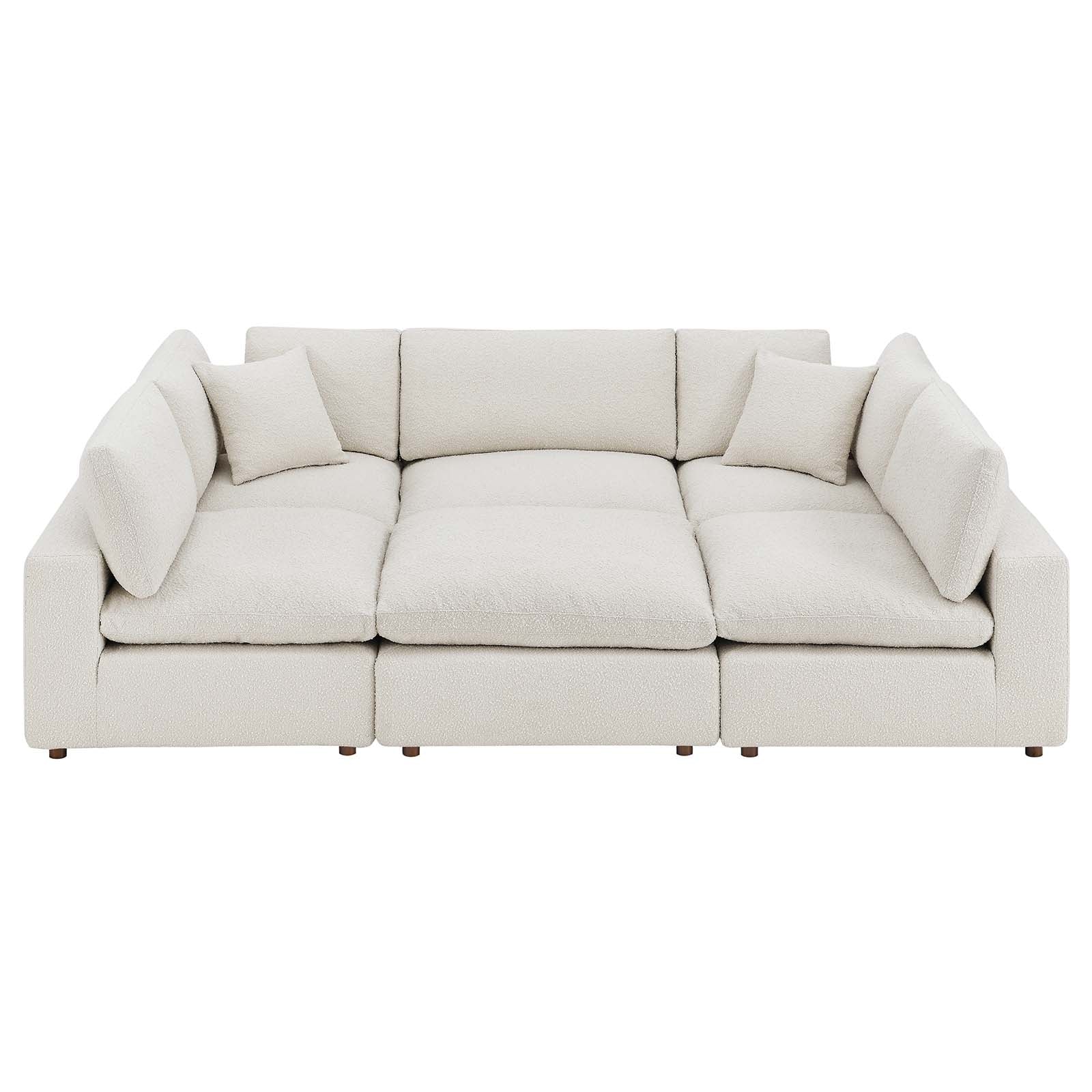Commix Down Filled Overstuffed Boucle Fabric 6-Piece Sectional Sofa By Modway - EEI-6372 - Image 6