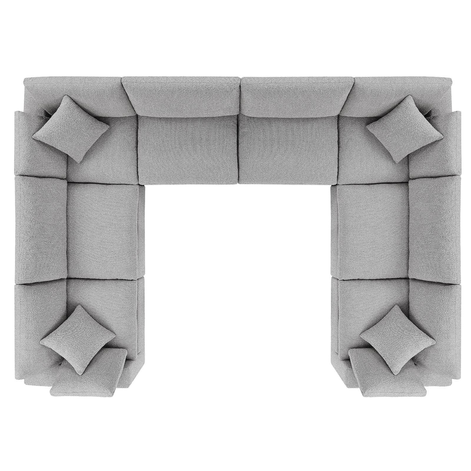 Commix Down Filled Overstuffed Boucle Fabric 8-Piece Sectional Sofa By Modway - EEI-6371 - Image 12