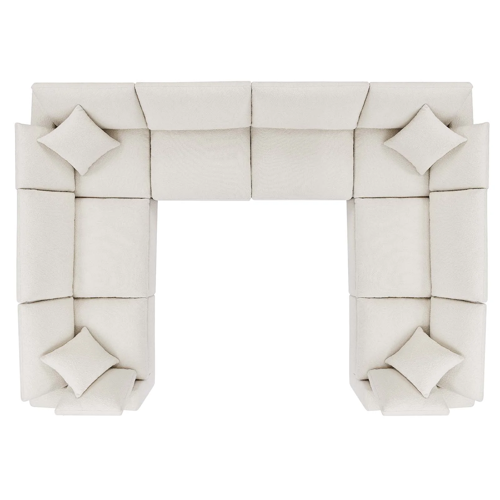 Commix Down Filled Overstuffed Boucle Fabric 8-Piece Sectional Sofa By Modway - EEI-6371 - Image 7