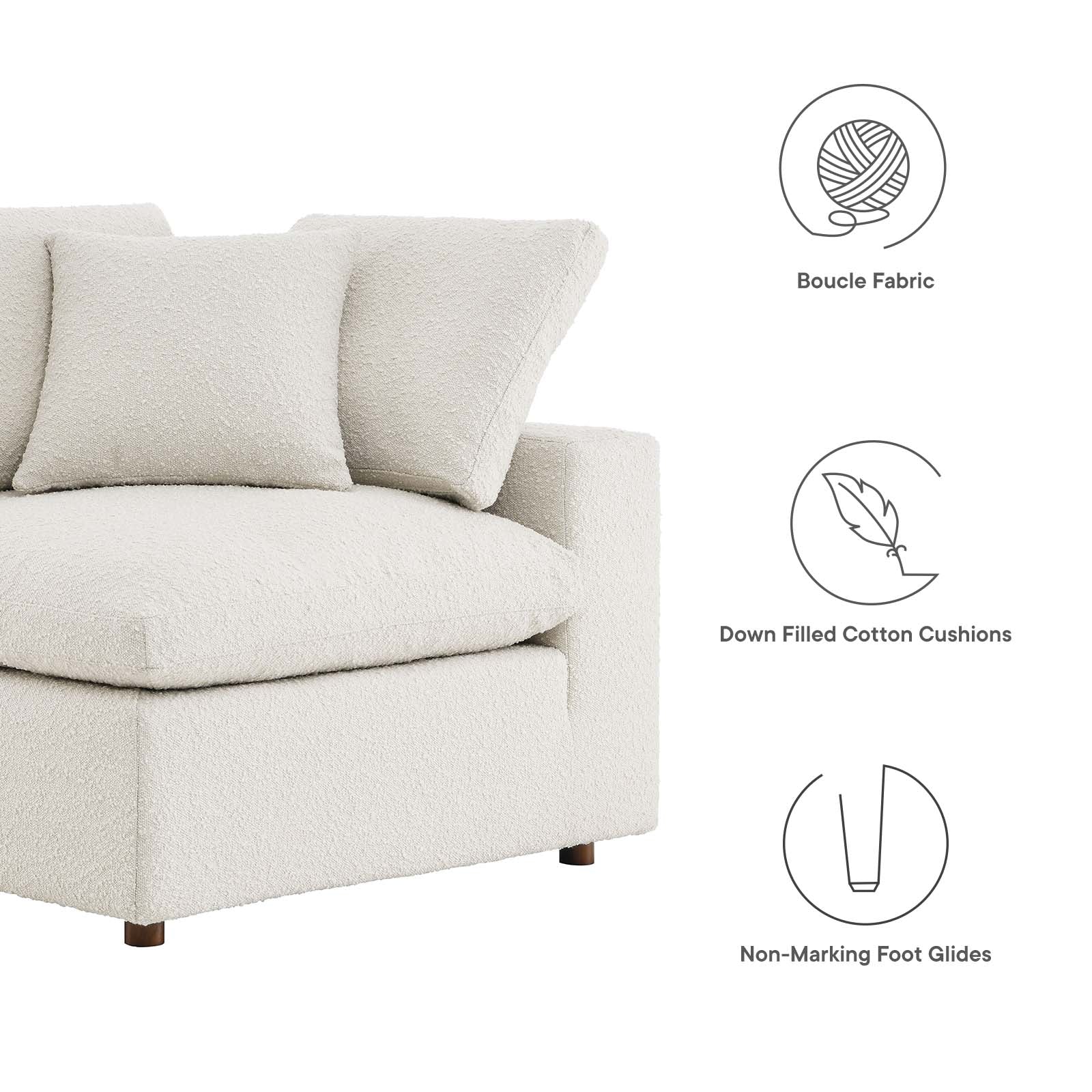 Commix Down Filled Overstuffed Boucle Fabric Corner Chair By Modway - EEI-6259 - Image 13