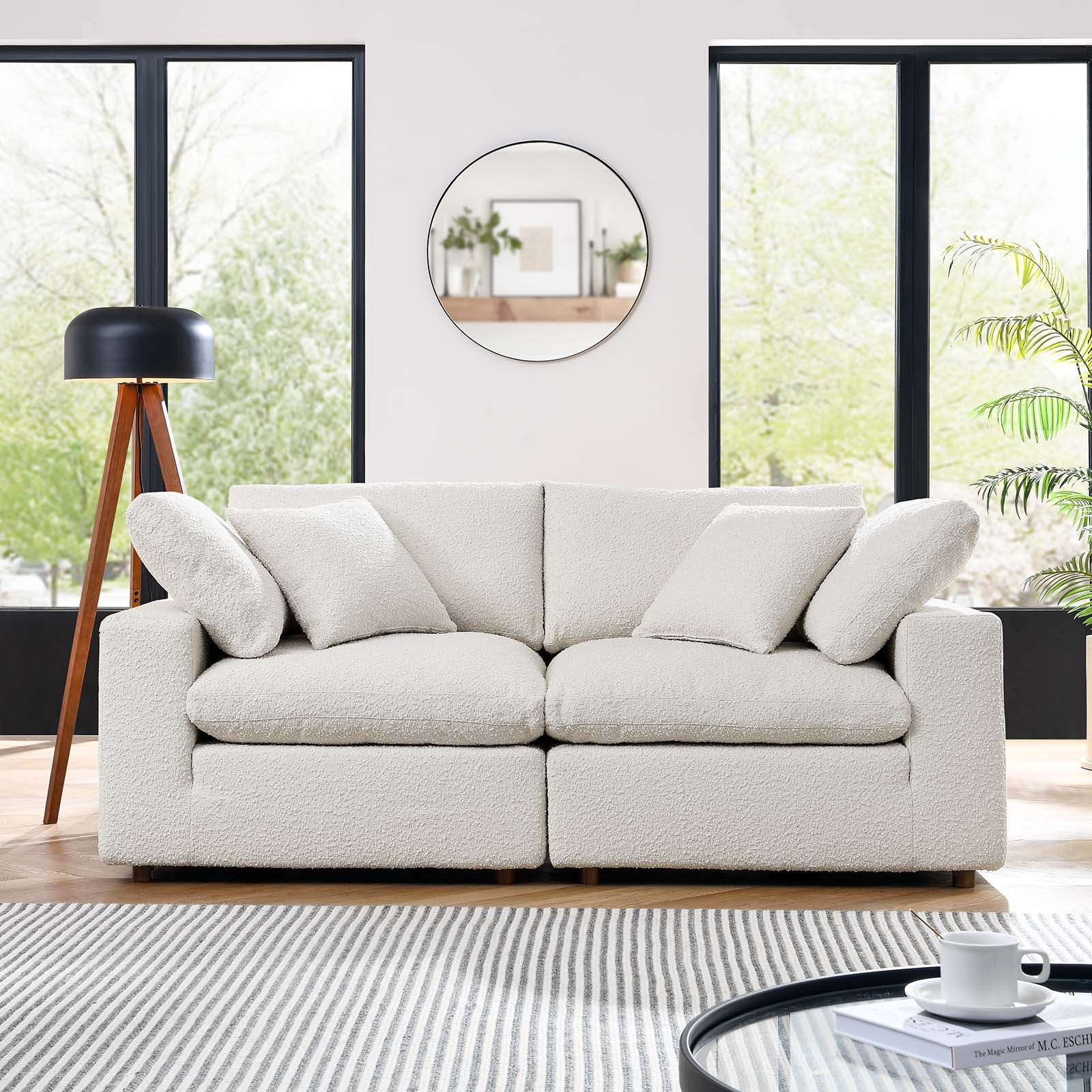 Commix Down Filled Overstuffed Boucle Fabric Loveseat By Modway - EEI-6361 - Image 10