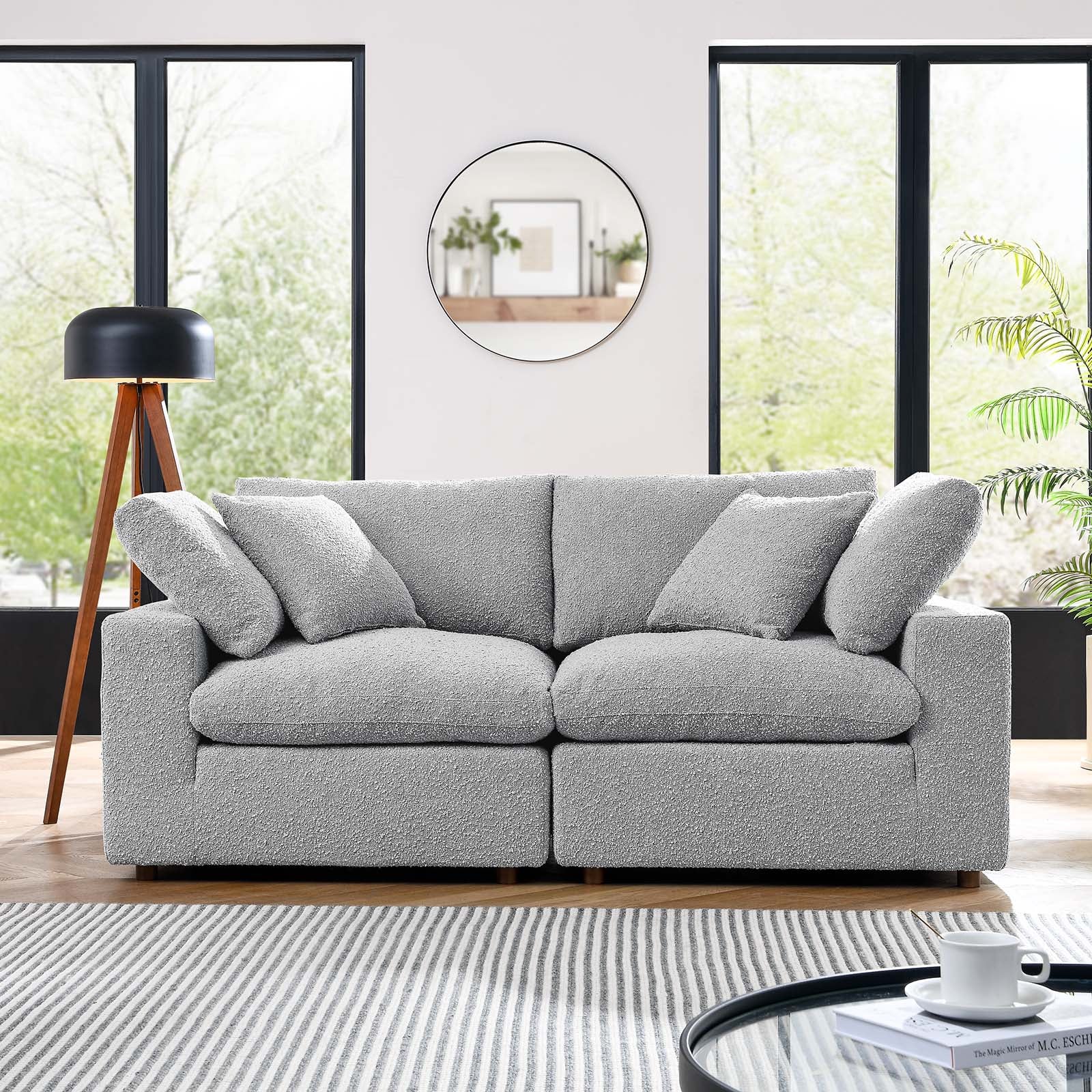 Commix Down Filled Overstuffed Boucle Fabric Loveseat By Modway - EEI-6361 - Image 15