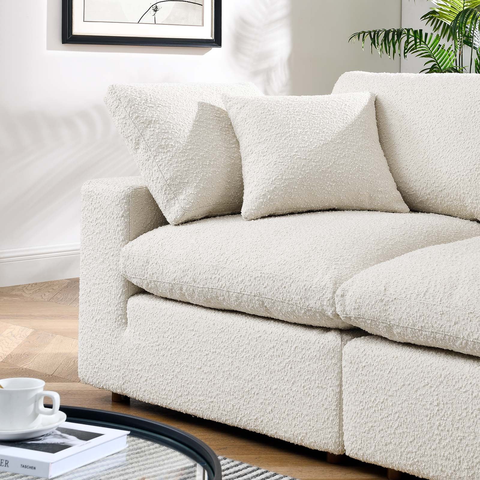 Commix Down Filled Overstuffed Boucle Fabric Loveseat By Modway - EEI-6361 - Image 9