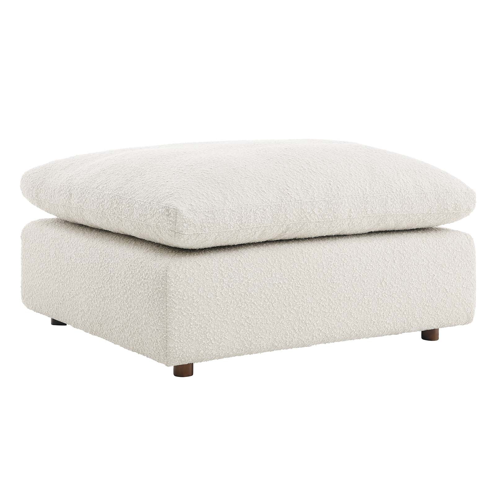 Commix Down Filled Overstuffed Boucle Fabric Ottoman By Modway - EEI-6258 - Image 9