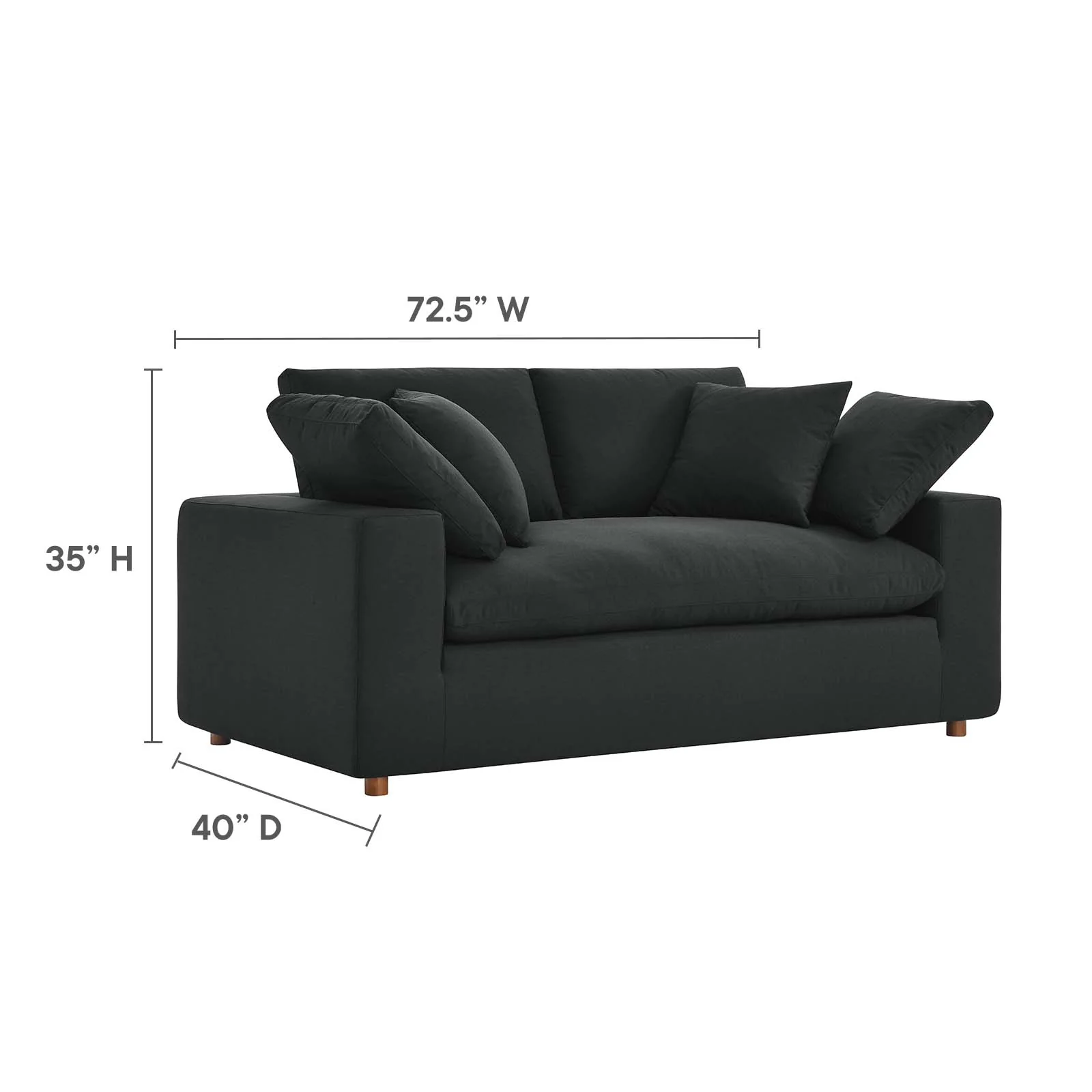 Commix Down Filled Overstuffed Loveseat By Modway - EEI-4859 - Image 15