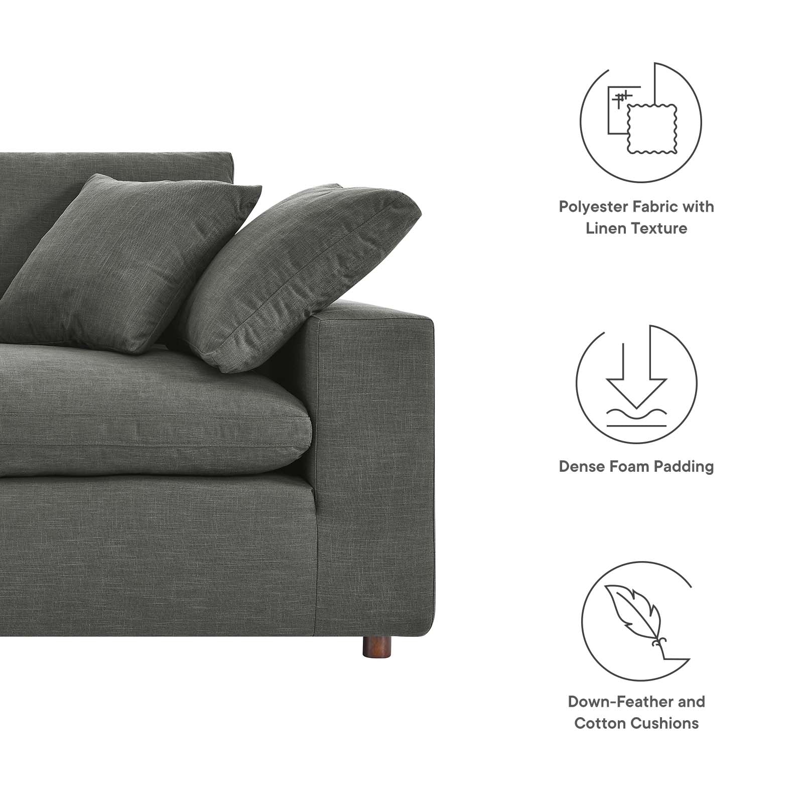Commix Down Filled Overstuffed Loveseat By Modway - EEI-4859 - Image 22