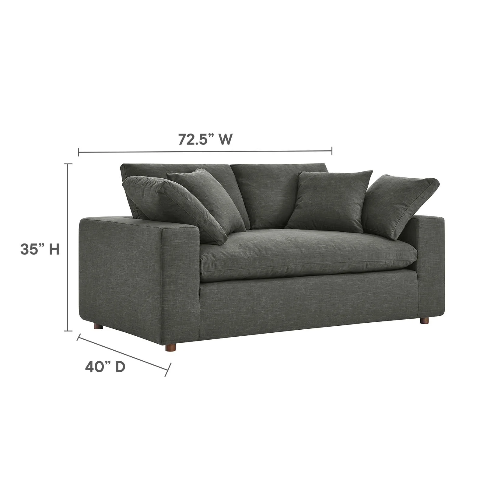 Commix Down Filled Overstuffed Loveseat By Modway - EEI-4859 - Image 23