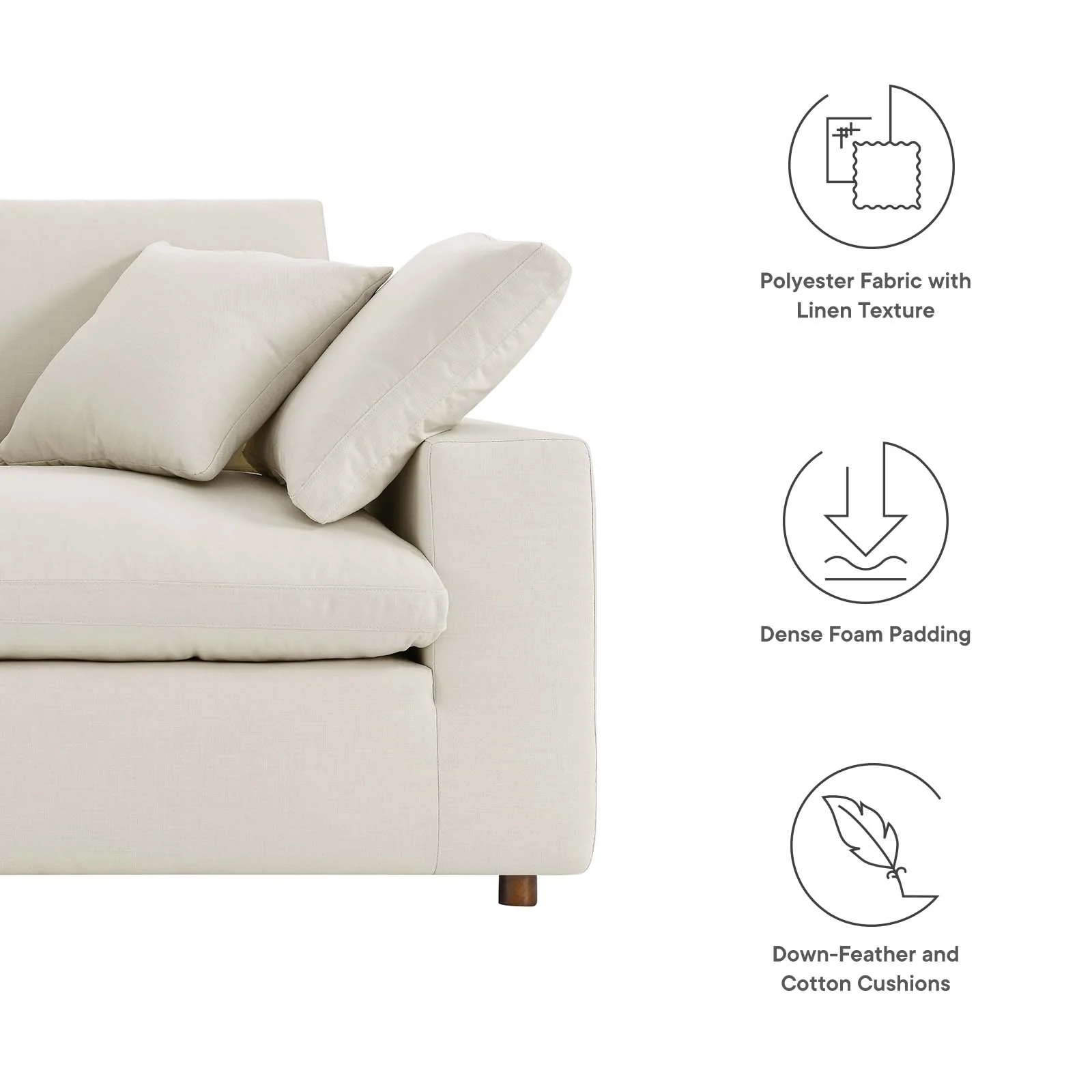 Commix Down Filled Overstuffed Loveseat By Modway - EEI-4859 - Image 30