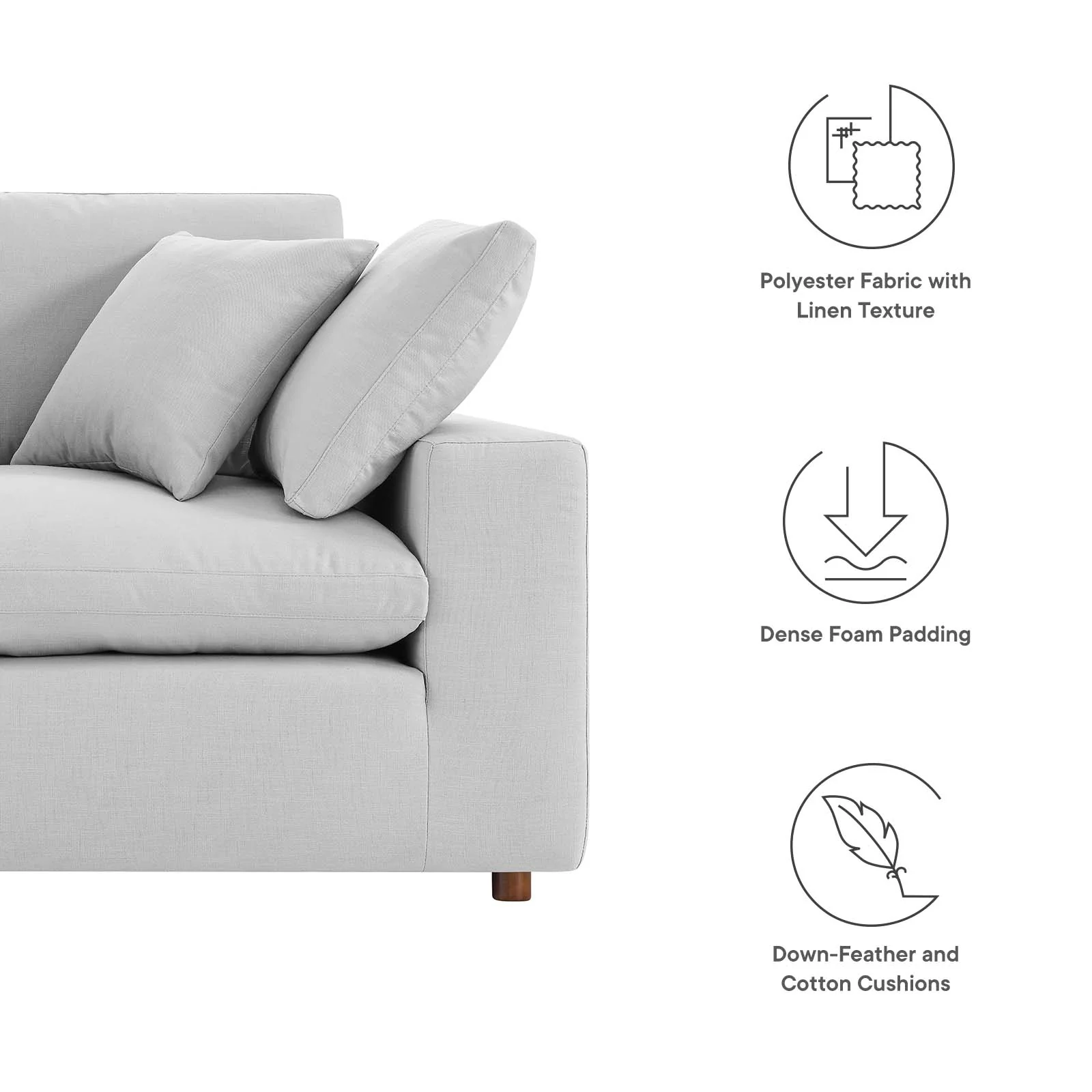Commix Down Filled Overstuffed Loveseat By Modway - EEI-4859 - Image 38