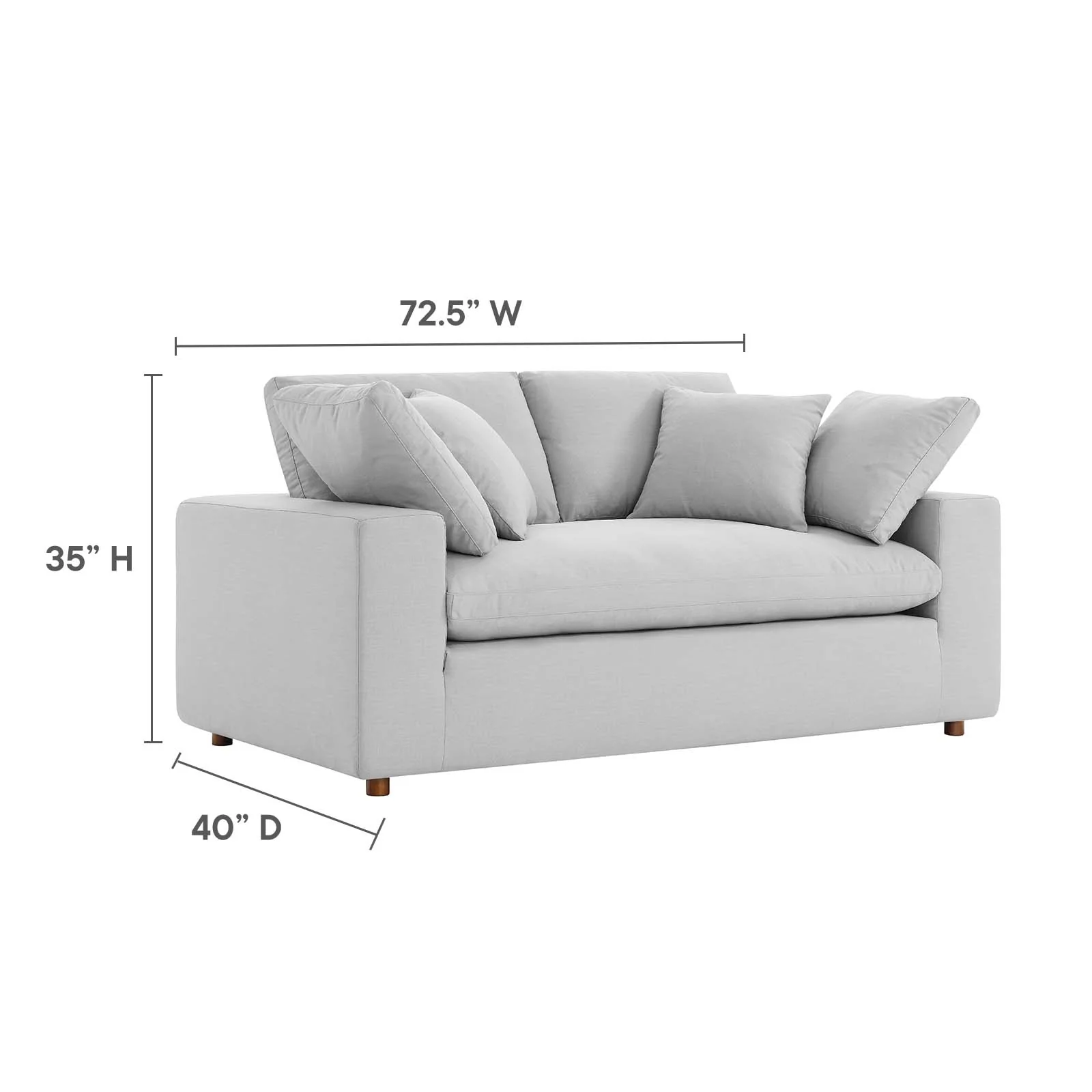 Commix Down Filled Overstuffed Loveseat By Modway - EEI-4859 - Image 39