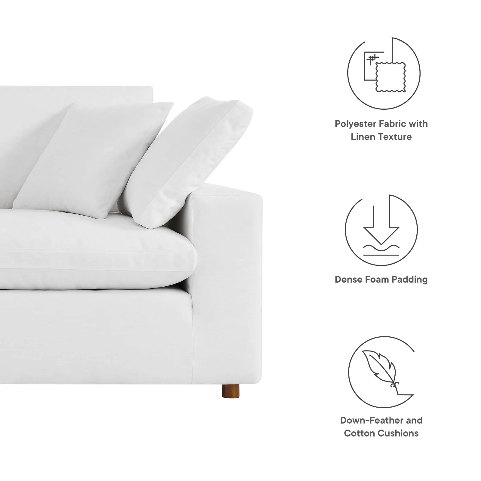 Commix Down Filled Overstuffed Loveseat By Modway - EEI-4859 - Image 46