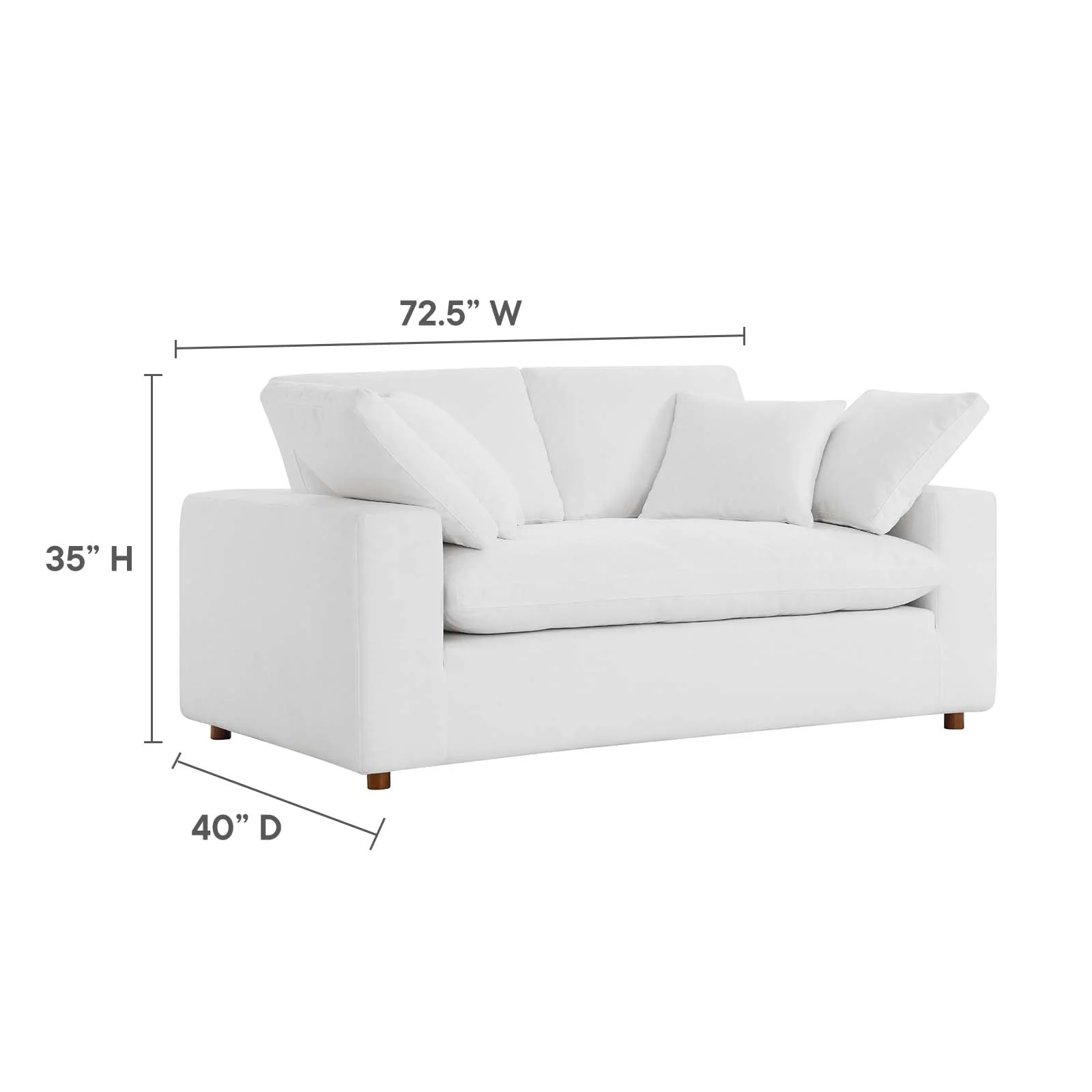 Commix Down Filled Overstuffed Loveseat By Modway - EEI-4859 - Image 47