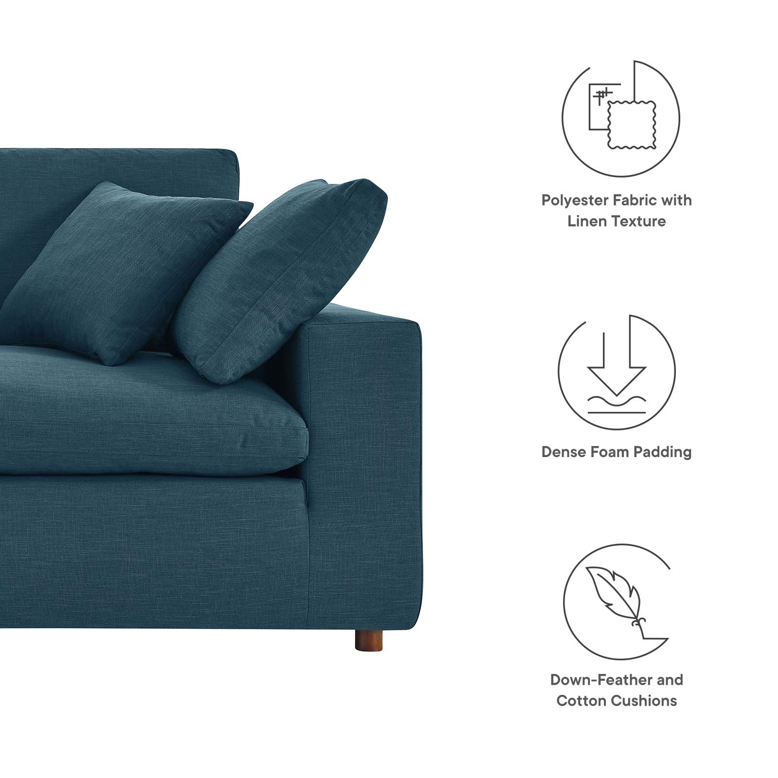Commix Down Filled Overstuffed Loveseat By Modway - EEI-4859 - Image 6