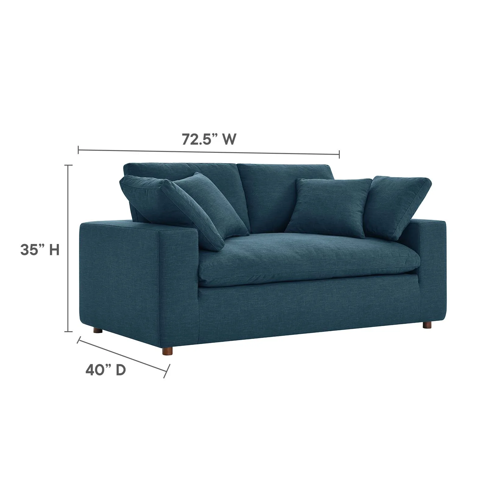 Commix Down Filled Overstuffed Loveseat By Modway - EEI-4859 - Image 7