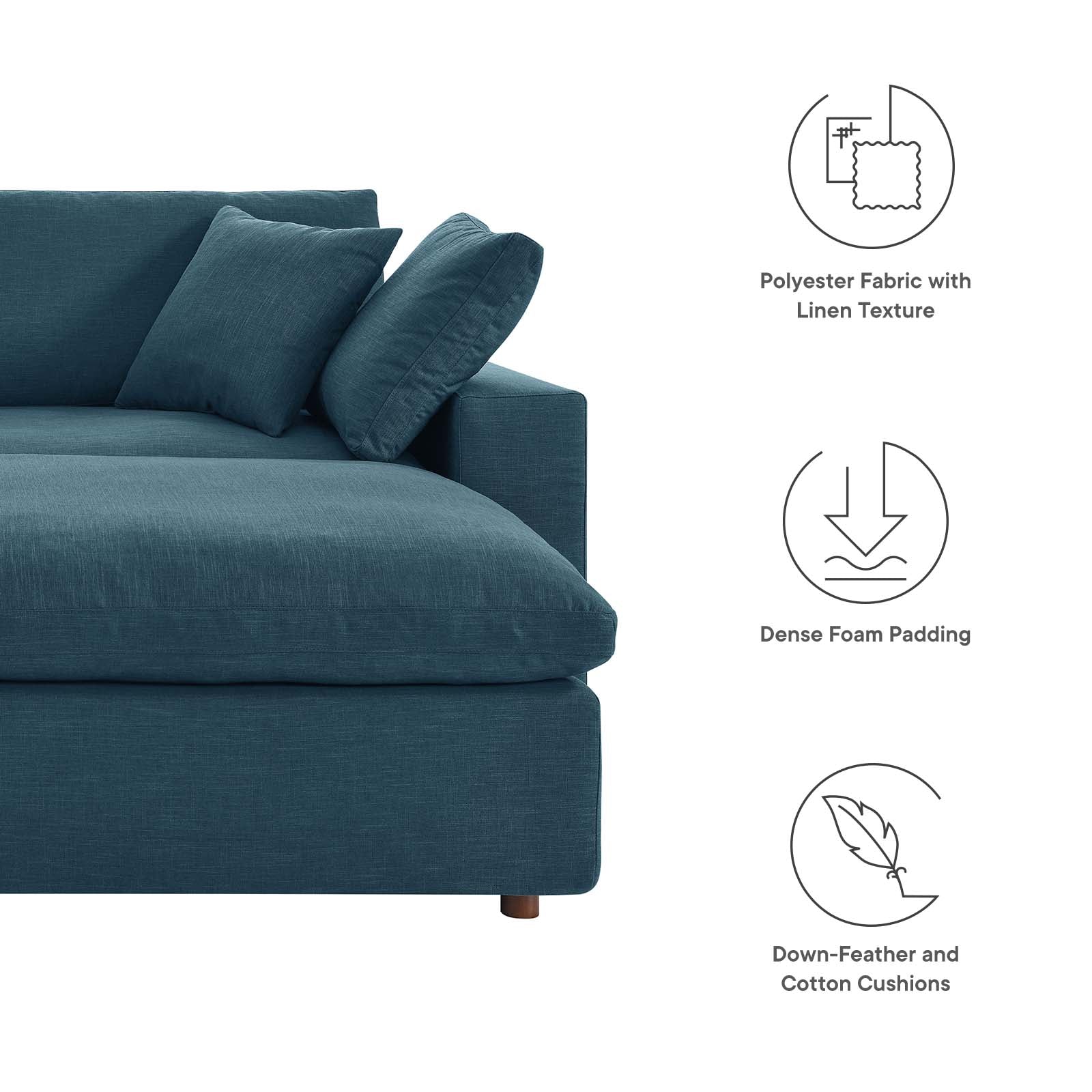 Commix Down Filled Overstuffed Sectional Sofa By Modway - EEI-6510 - Image 14