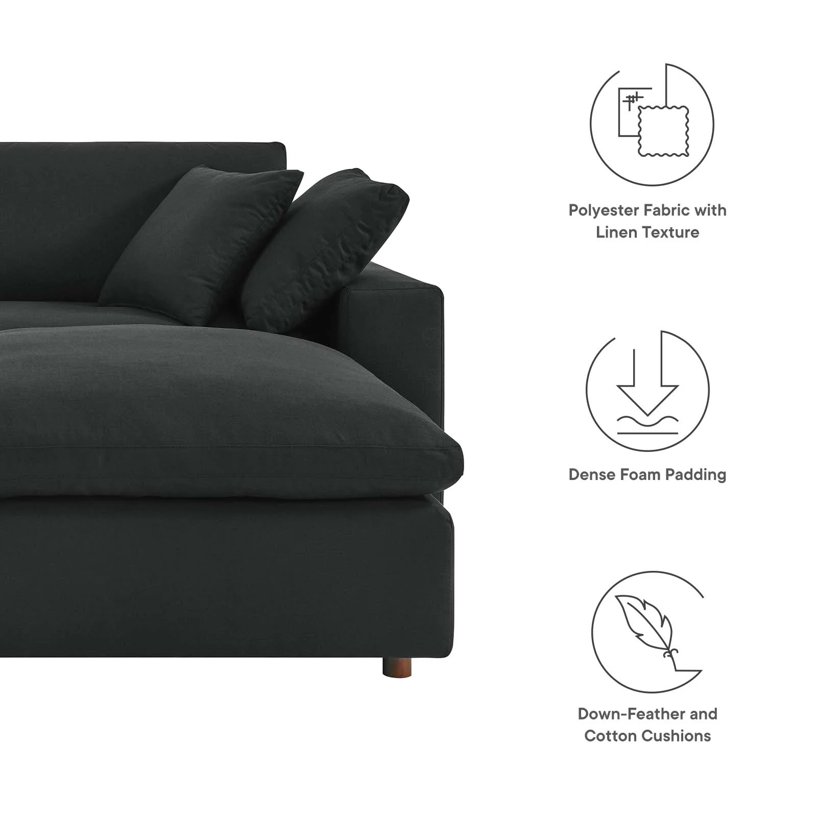 Commix Down Filled Overstuffed Sectional Sofa By Modway - EEI-6510 - Image 28