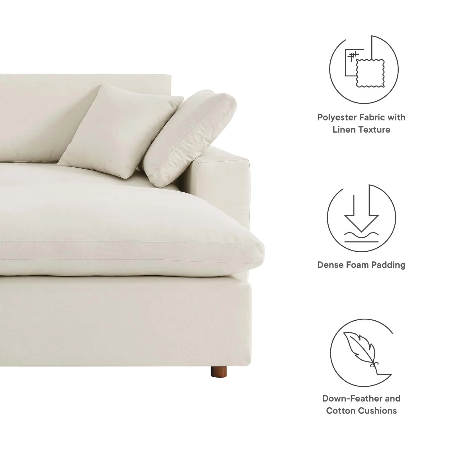 Commix Down Filled Overstuffed Sectional Sofa By Modway - EEI-6510 - Image 56