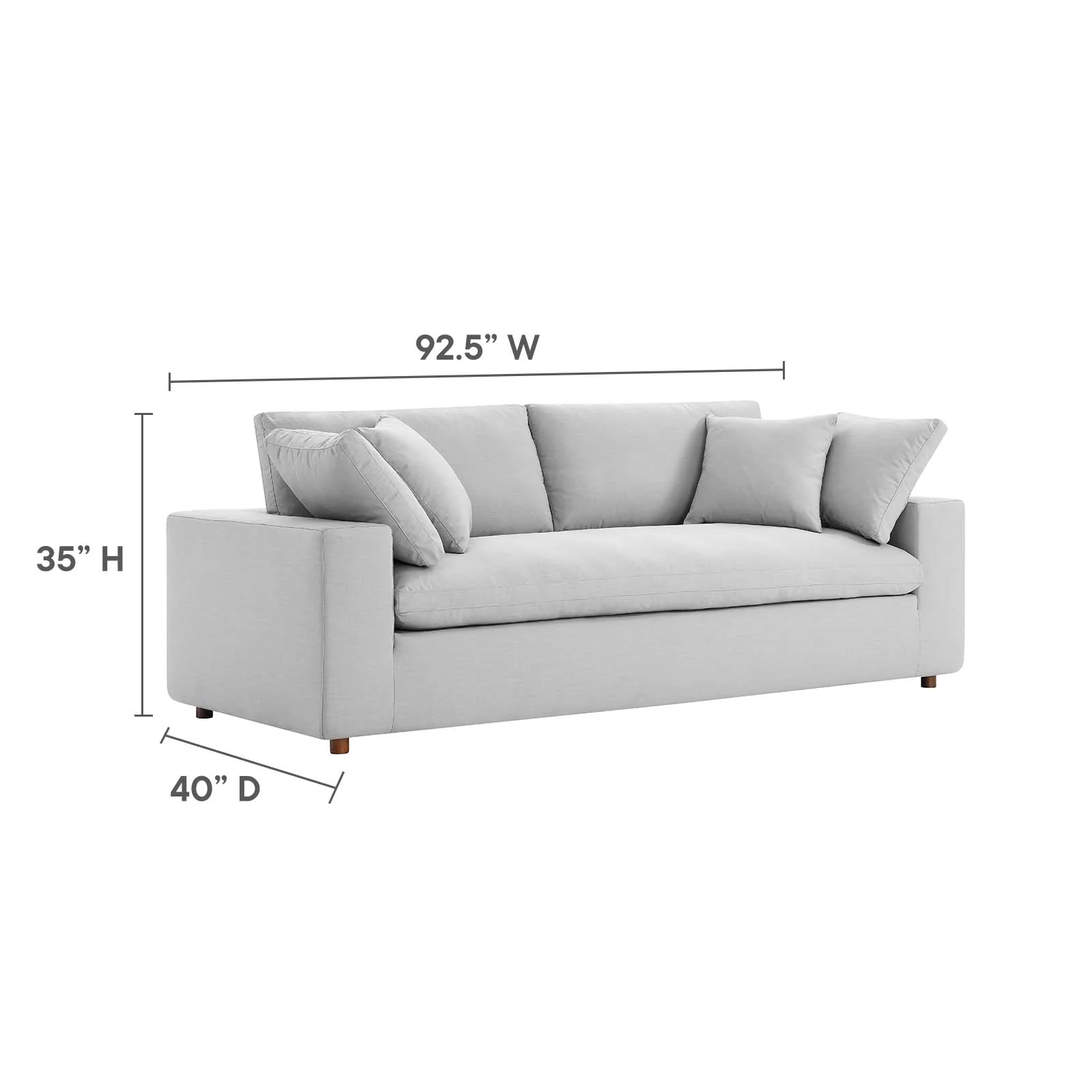 Commix Down Filled Overstuffed Sectional Sofa By Modway - EEI-6510 - Image 66