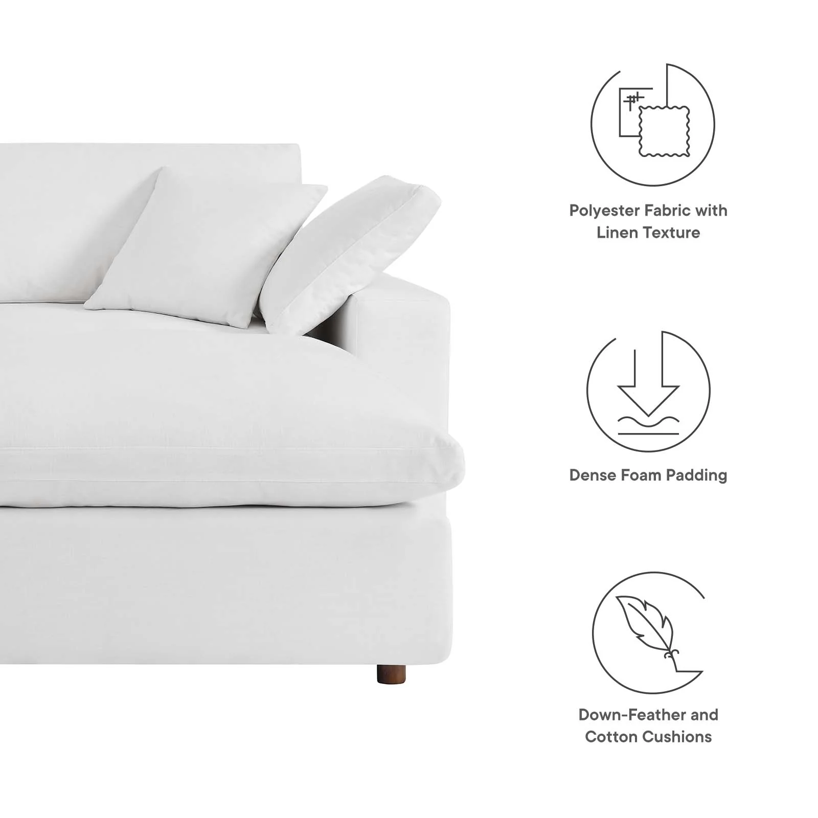 Commix Down Filled Overstuffed Sectional Sofa By Modway - EEI-6510 - Image 84