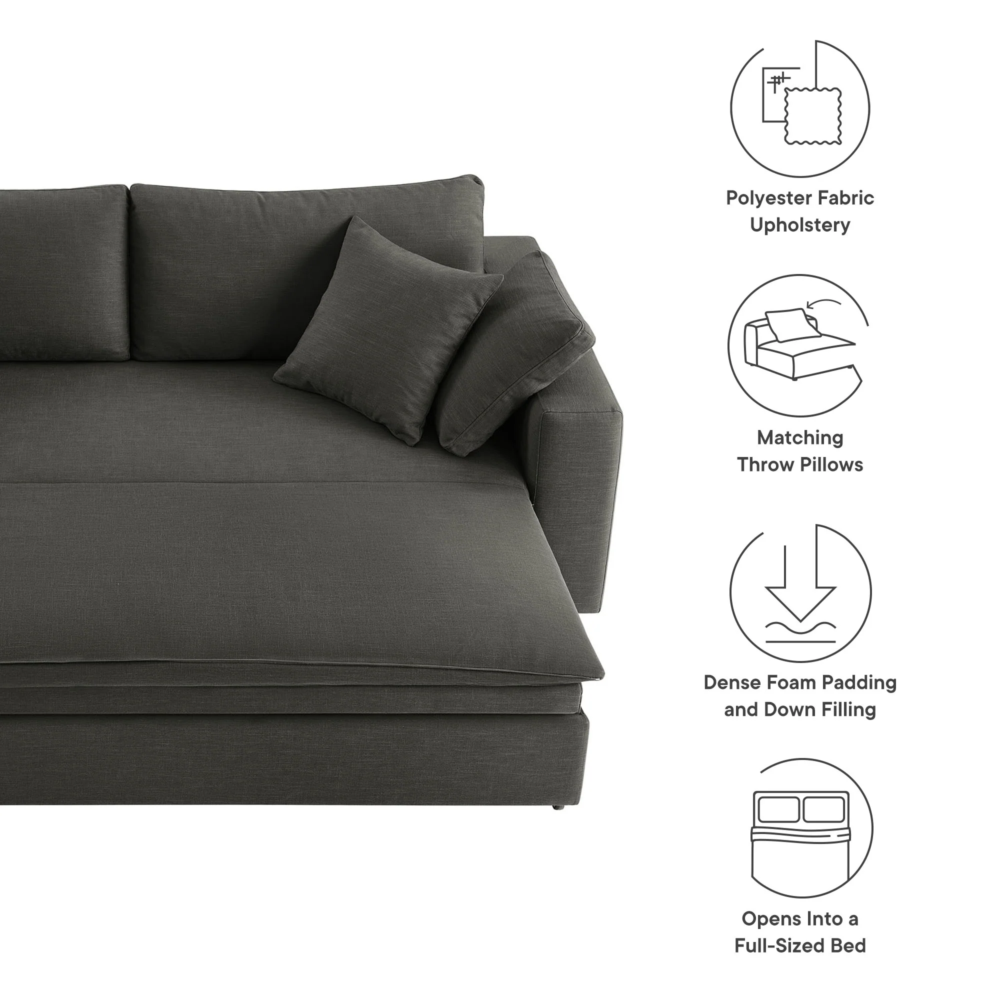 Commix Down Filled Overstuffed Sleeper Sofa by Modway - Image 18