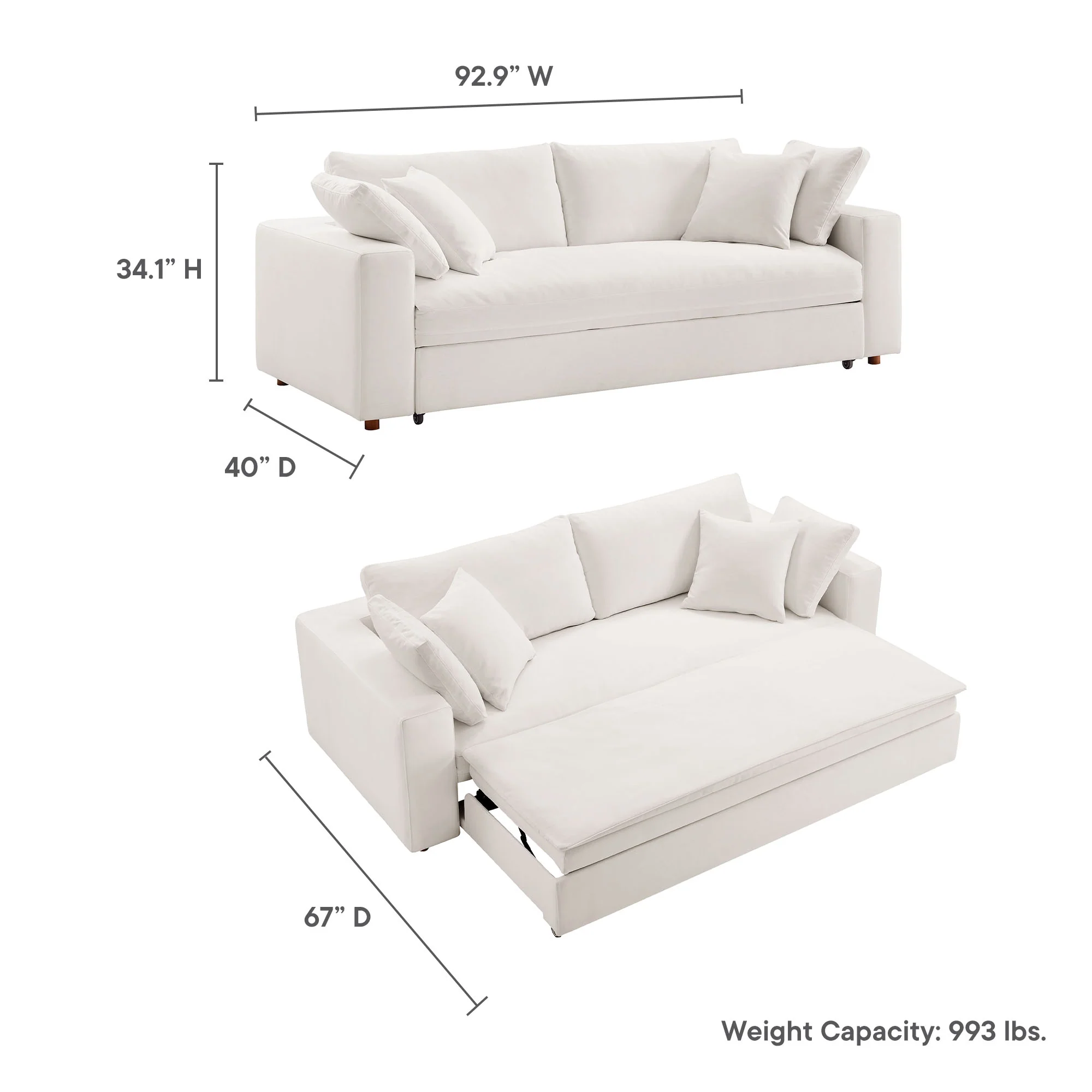 Commix Down Filled Overstuffed Sleeper Sofa by Modway - Image 57