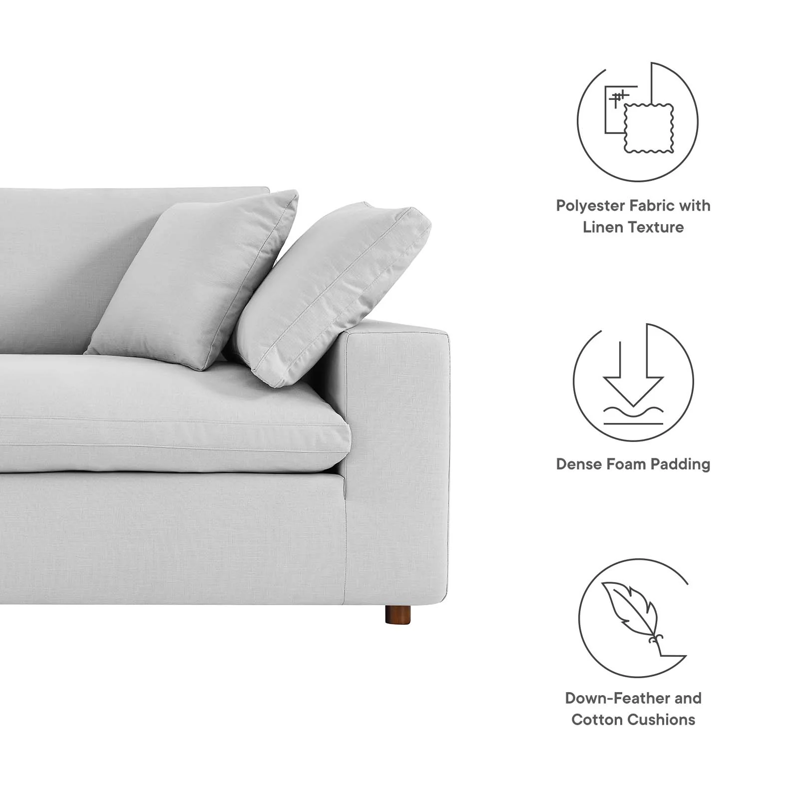 Commix Down Filled Overstuffed Sofa By Modway - EEI-4860 - Image 38