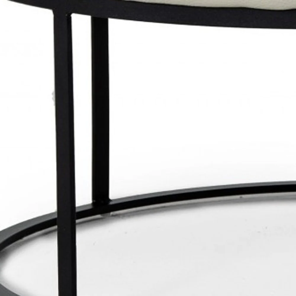 Compact 30" Round Camel Leather Ottoman Stool By Homeroots - Image 20