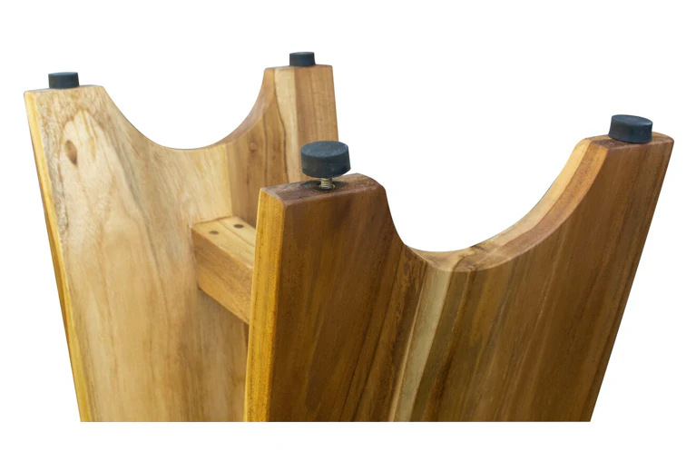 Compact Contemporary Teak Shower Stool in Natural Finish By Homeroots - Image 8