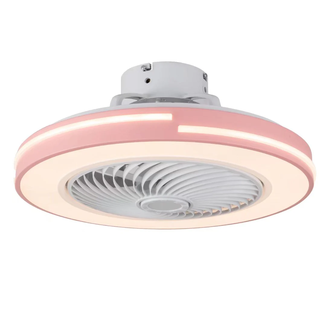 Compact Pink LED Ceiling Fan and Light By Homeroots - Image 6
