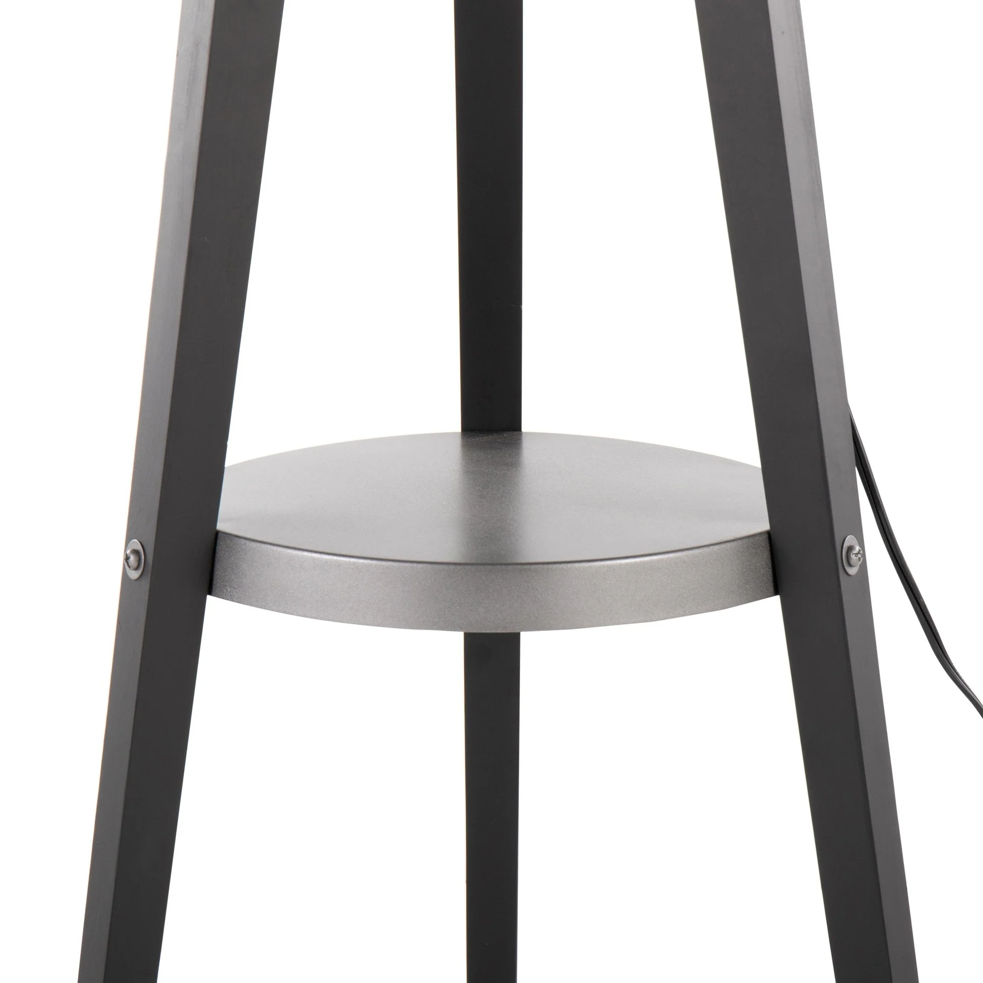 Compass Shelf Floor Lamp Gray By LumiSource - Image 3