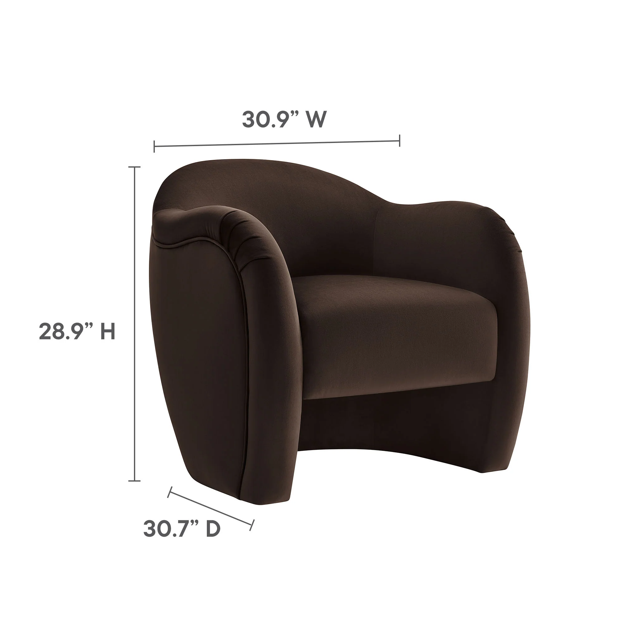 Compose Performance Velvet Accent Chair by Modway - Image 27