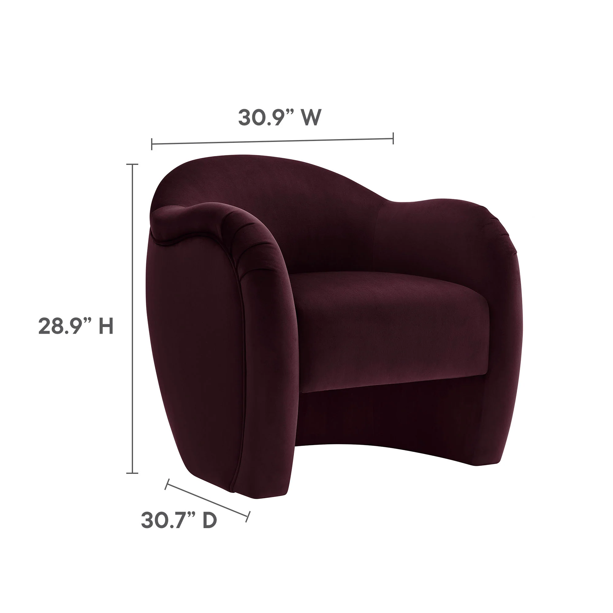 Compose Performance Velvet Accent Chair by Modway - Image 36