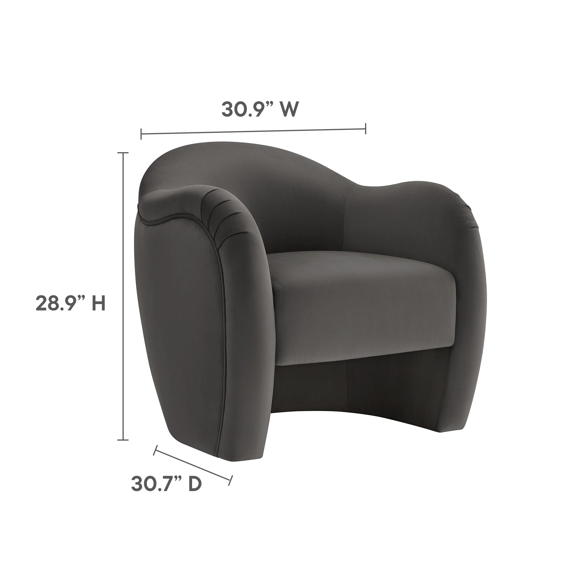 Compose Performance Velvet Accent Chair by Modway - Image 45