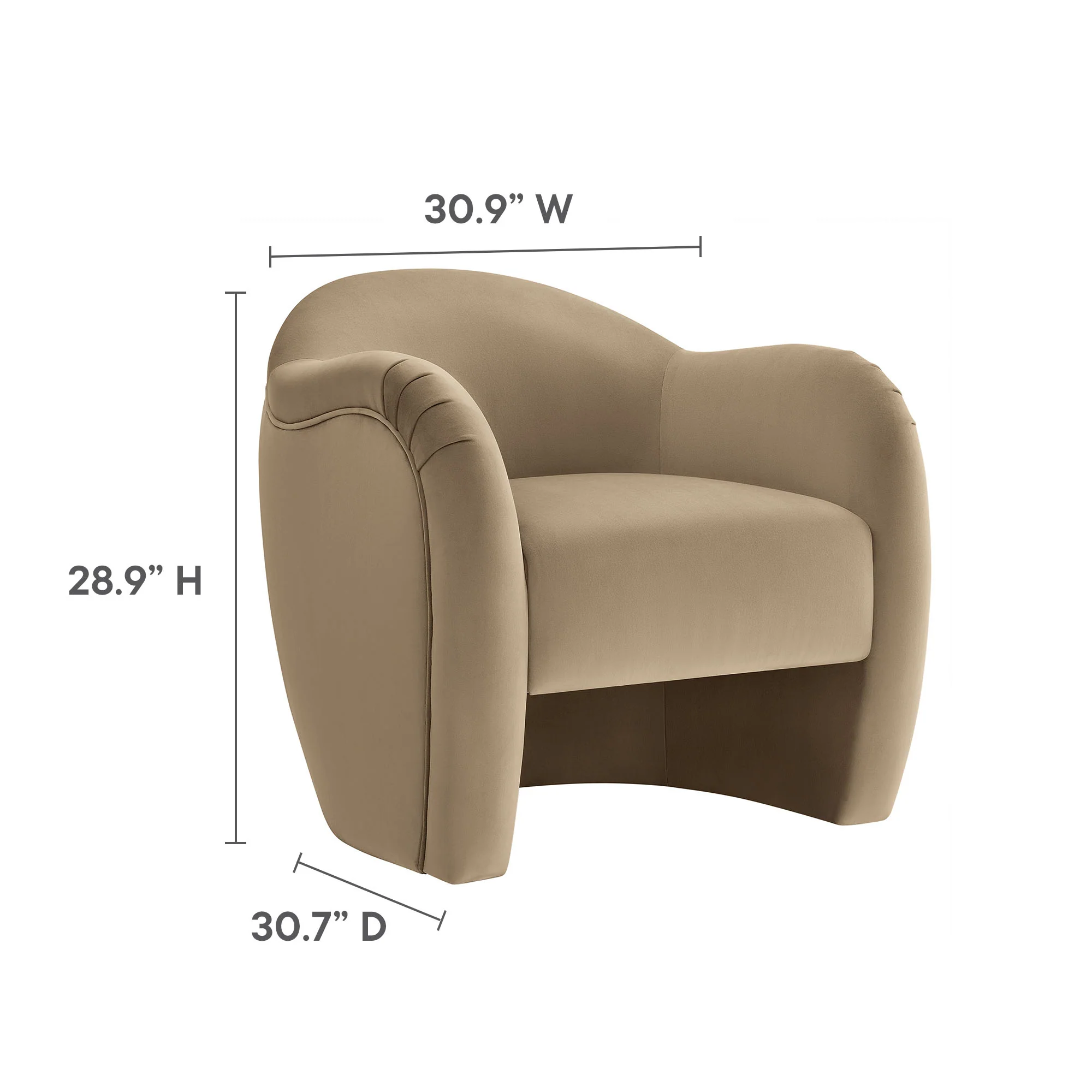 Compose Performance Velvet Accent Chair by Modway - Image 54
