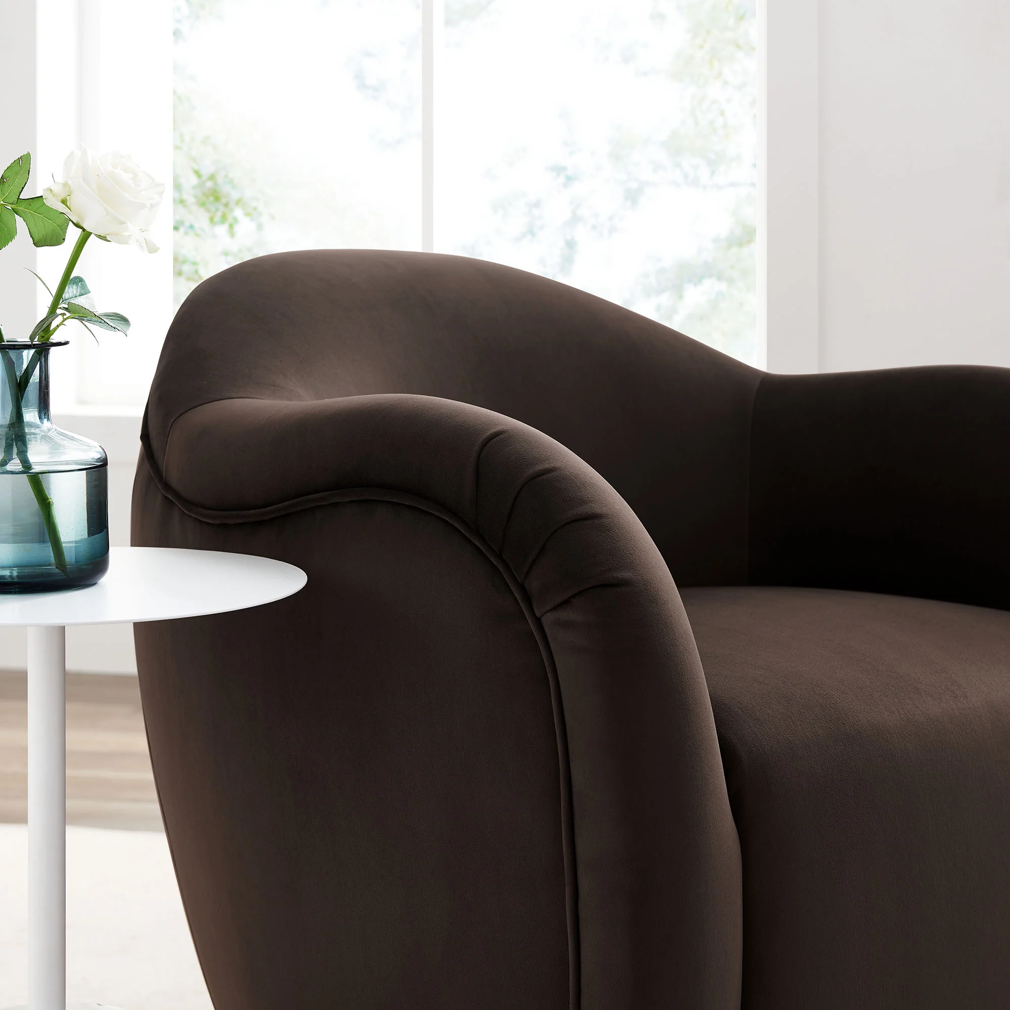 Compose Performance Velvet Swivel Armchair by Modway - Image 15