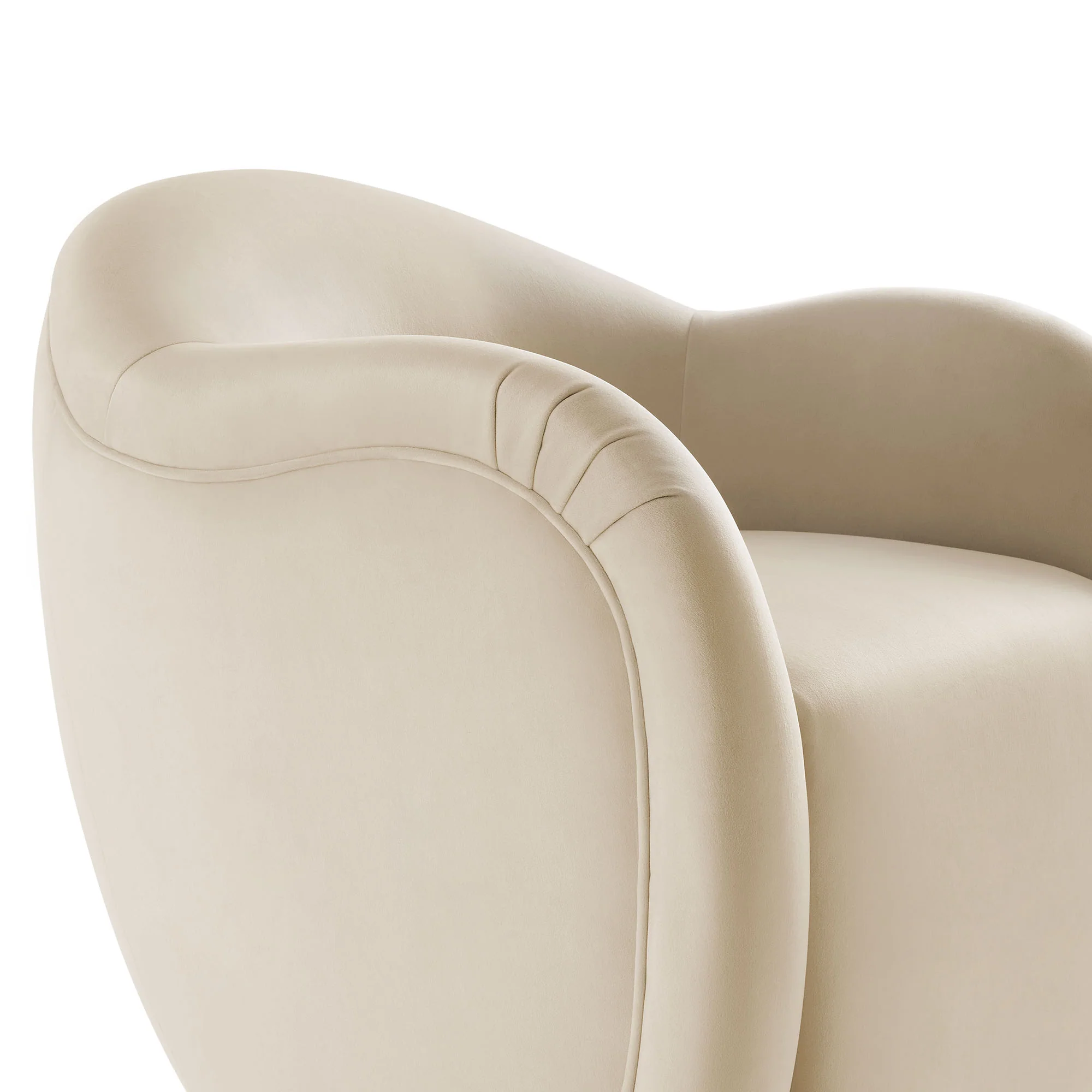 Compose Performance Velvet Swivel Armchair by Modway - Image 6