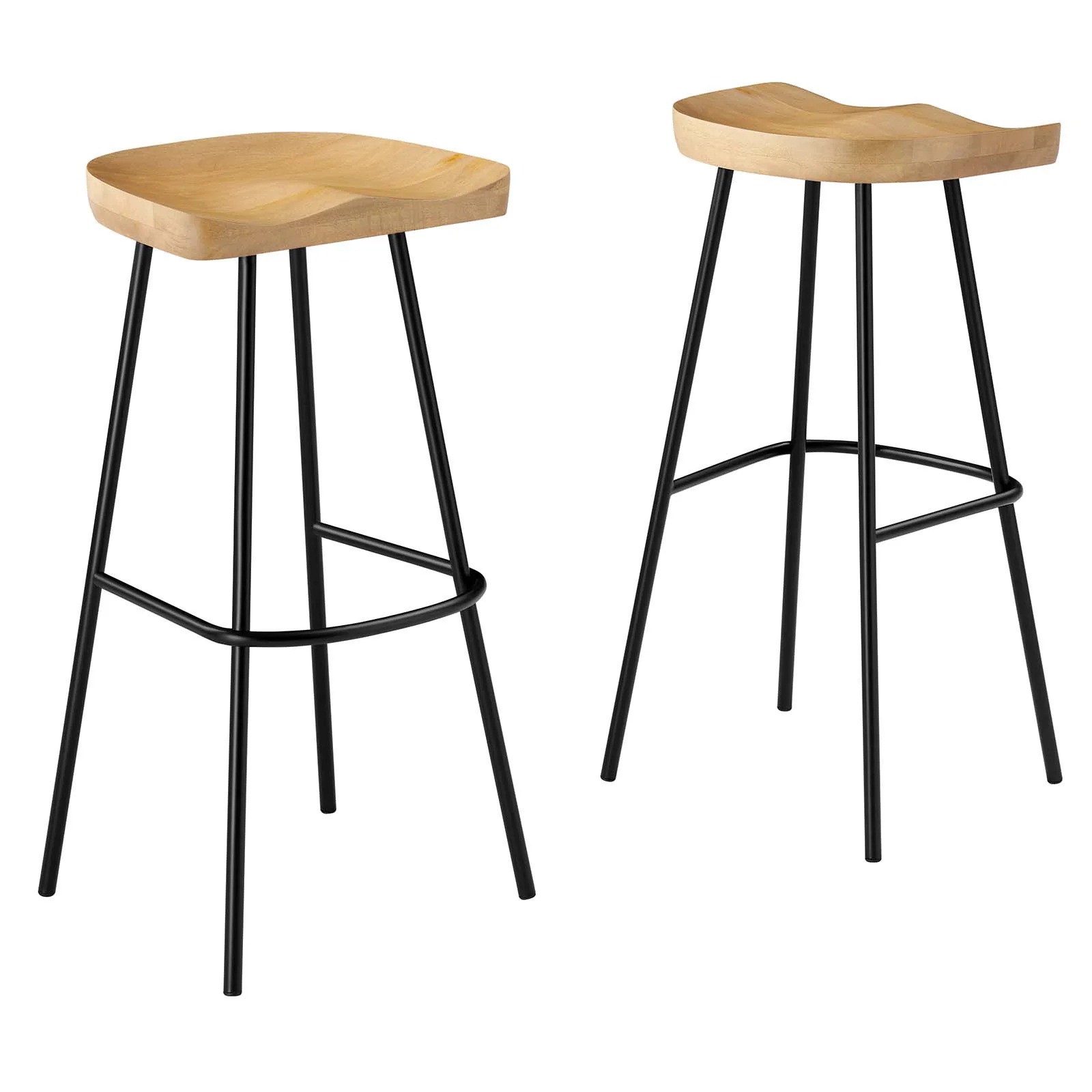 Concord Backless Wood Bar Stools - Set of 2 By Modway - EEI-6742 - Image 10