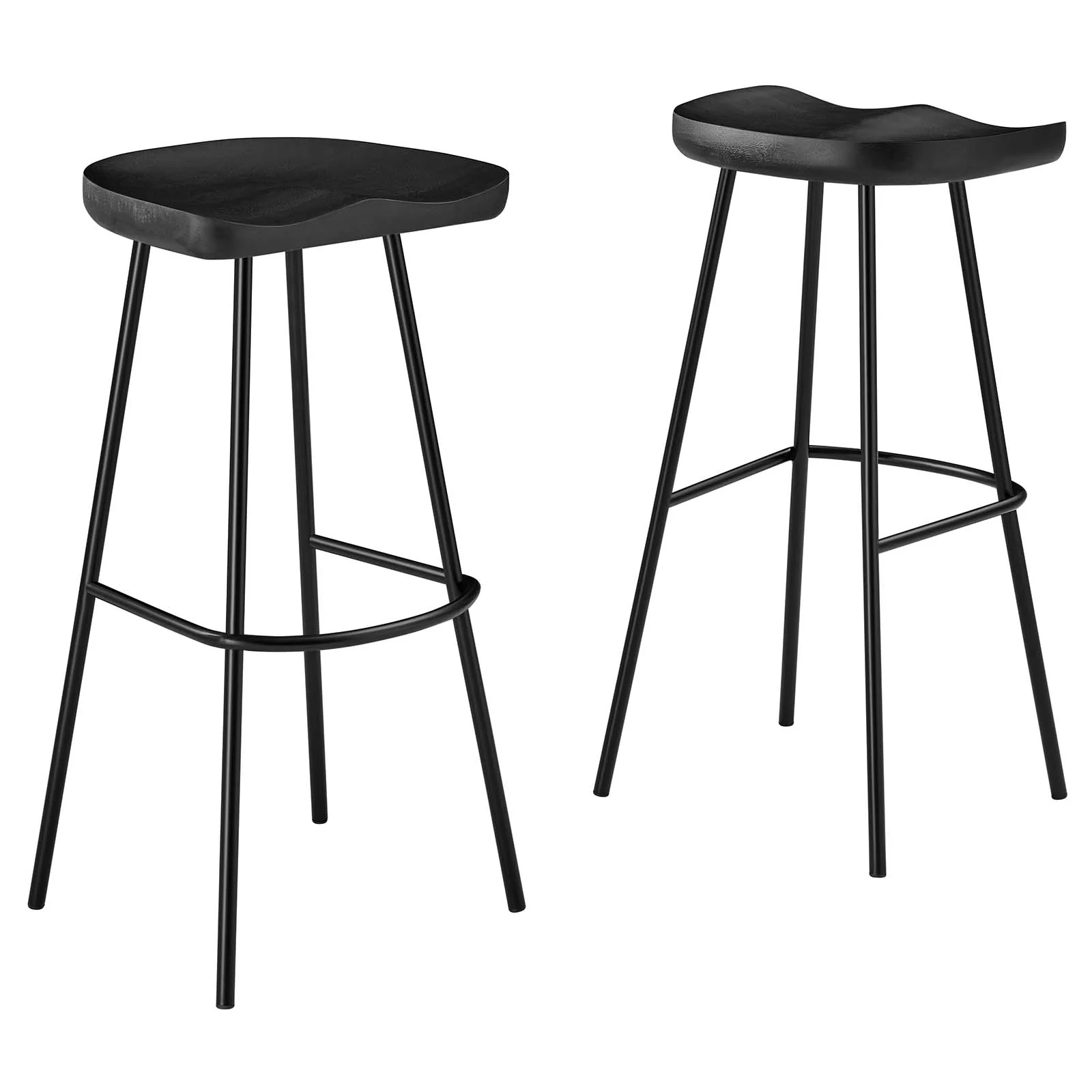 Concord Backless Wood Bar Stools - Set of 2 By Modway - EEI-6742 - Image 2