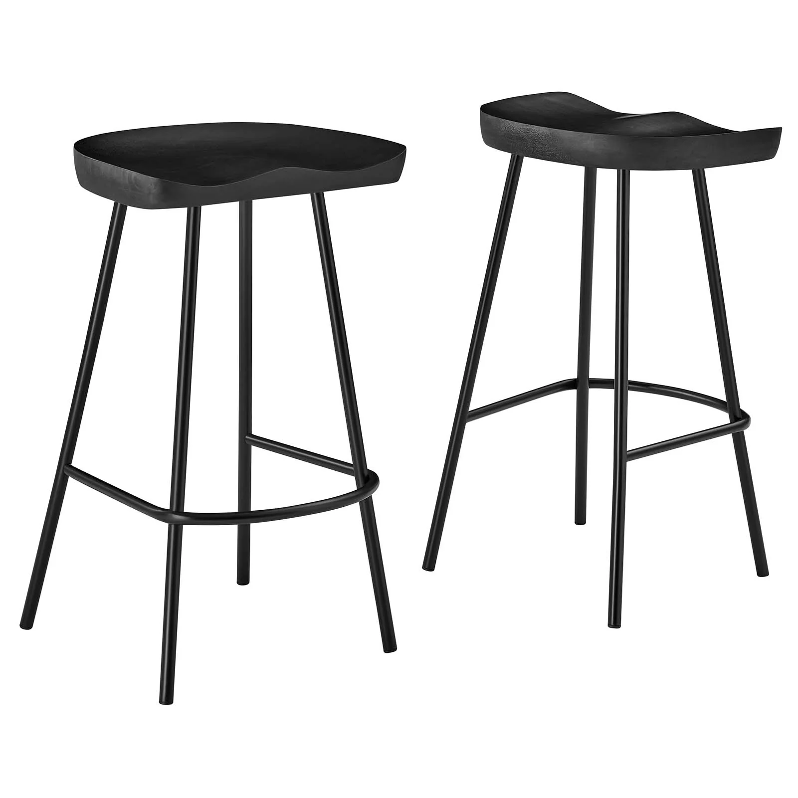 Concord Backless Wood Counter Stools - Set of 2 By Modway - EEI-6741 - Image 2