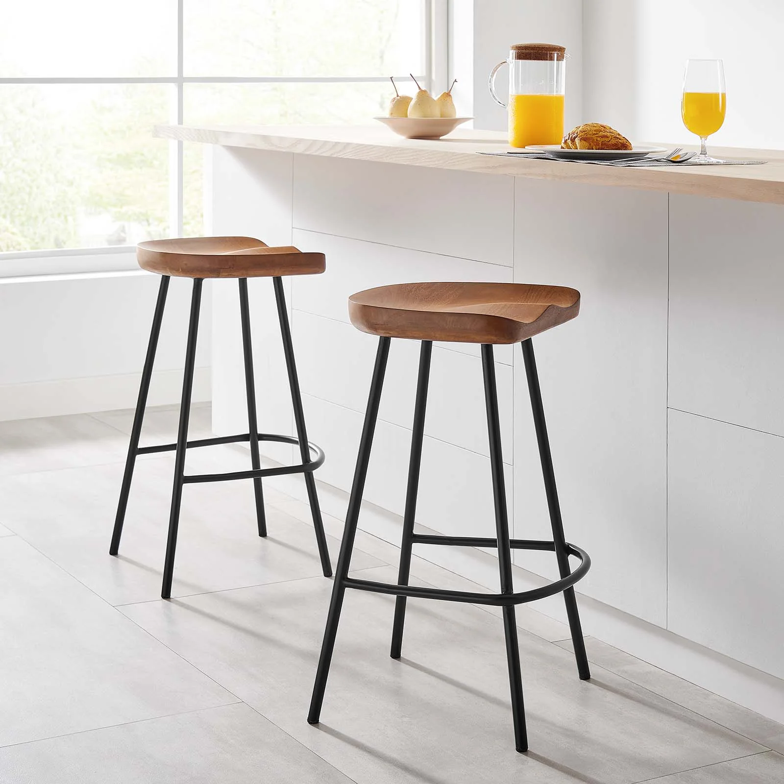 Concord Backless Wood Counter Stools - Set of 2 By Modway - EEI-6741 - Image 20