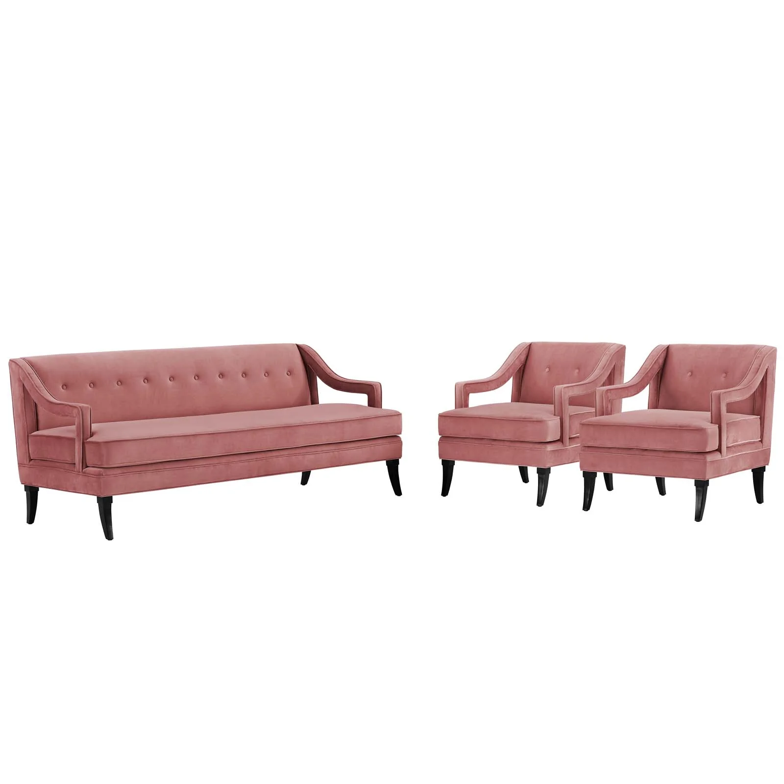 Concur Living Room Set Performance Velvet Set of 3 By Modway - EEI-4025 - Image 2