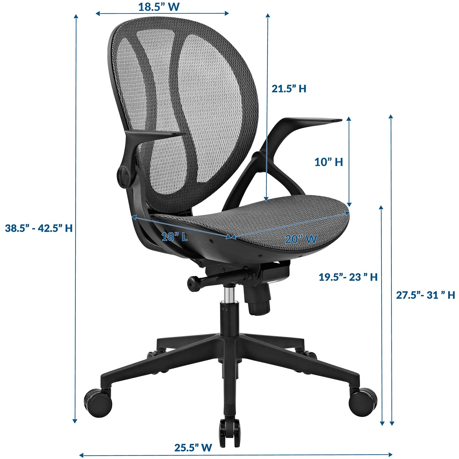 Conduct Mesh Office Chair By Modway - EEI-2772 - Image 3