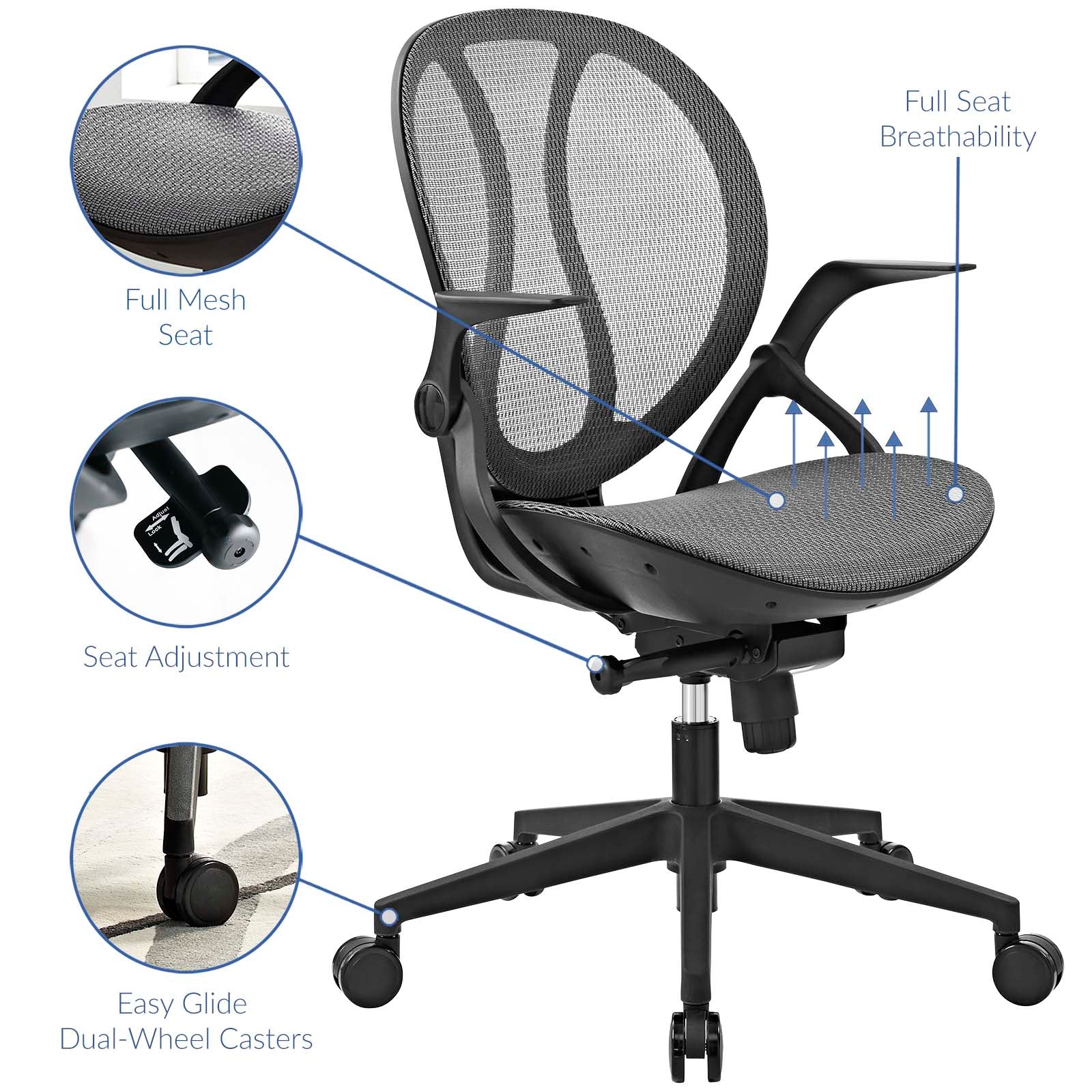 Conduct Mesh Office Chair By Modway - EEI-2772 - Image 4