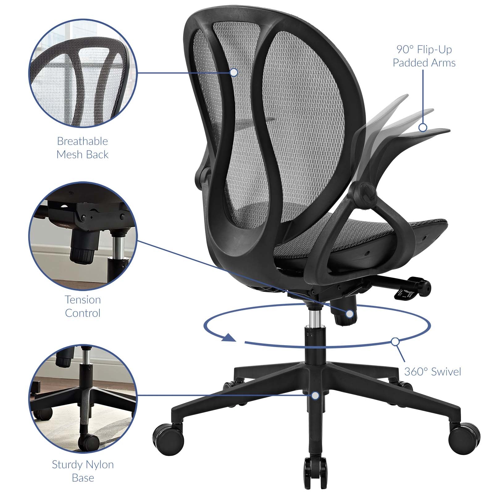 Conduct Mesh Office Chair By Modway - EEI-2772 - Image 5