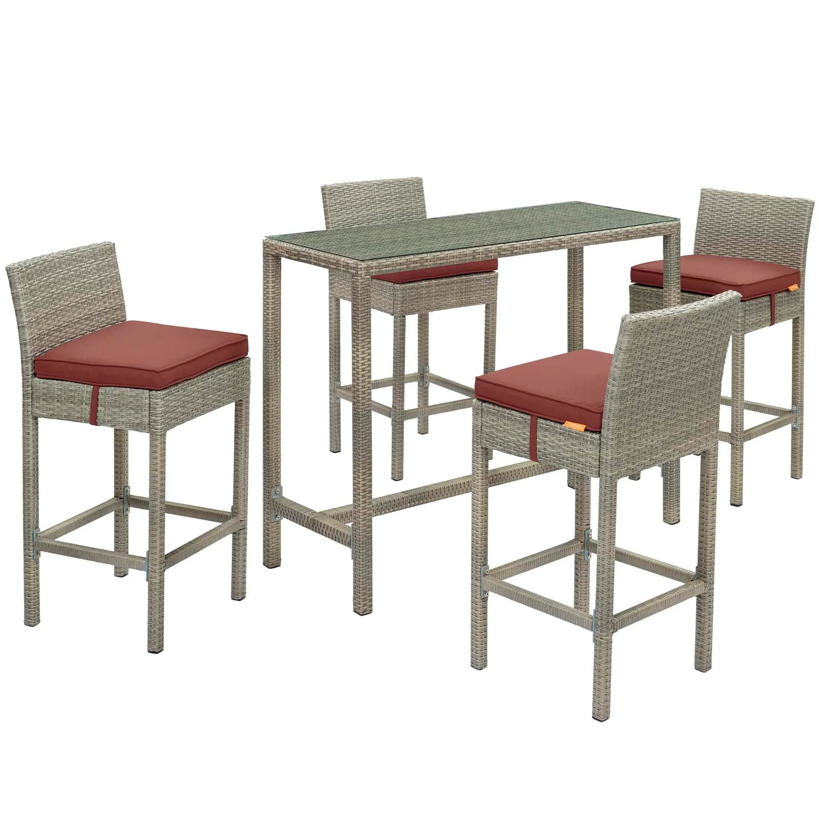 Conduit 5 Piece Outdoor Patio Wicker Rattan Set By Modway - EEI-3722 - Image 15