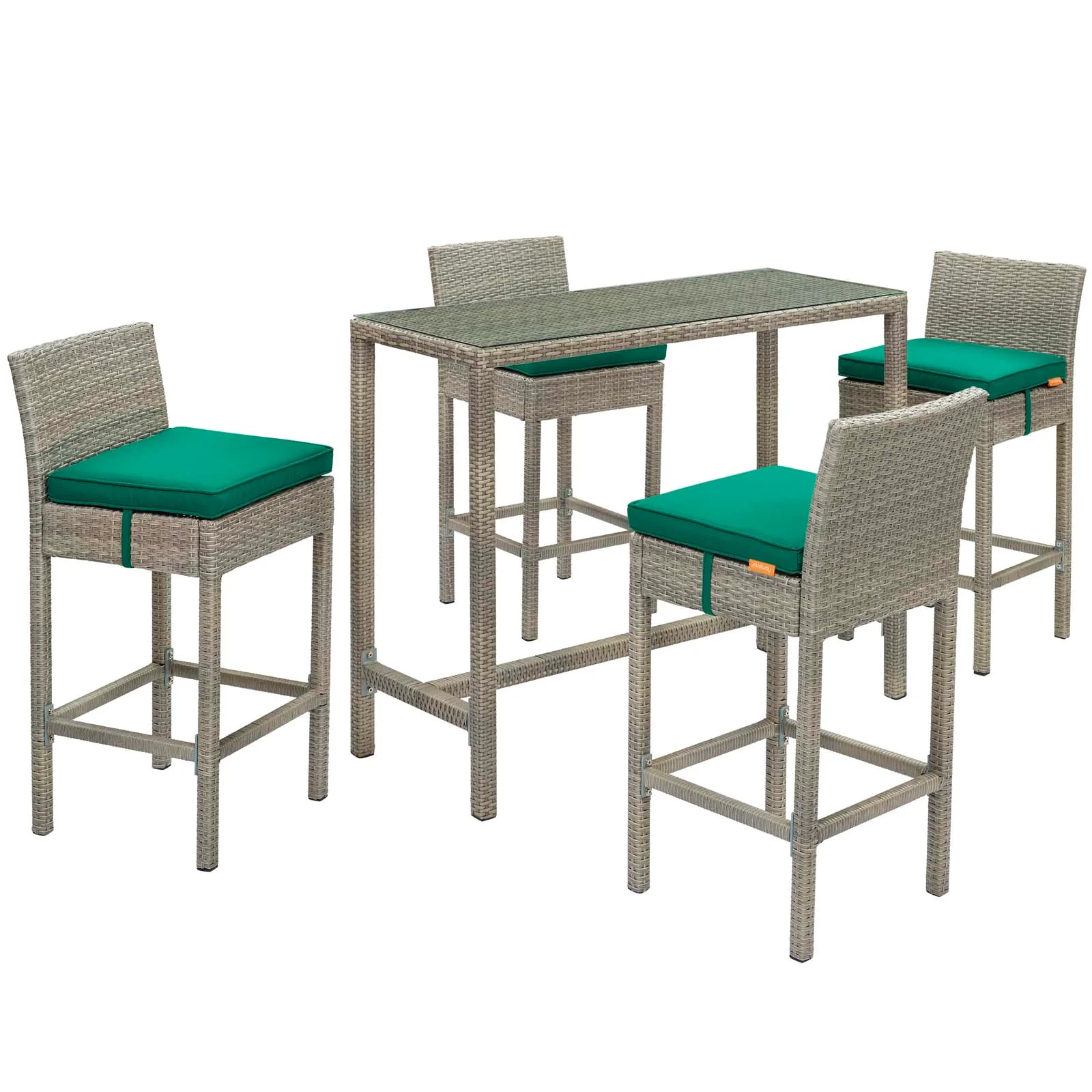 Conduit 5 Piece Outdoor Patio Wicker Rattan Set By Modway - EEI-3722 - Image 22