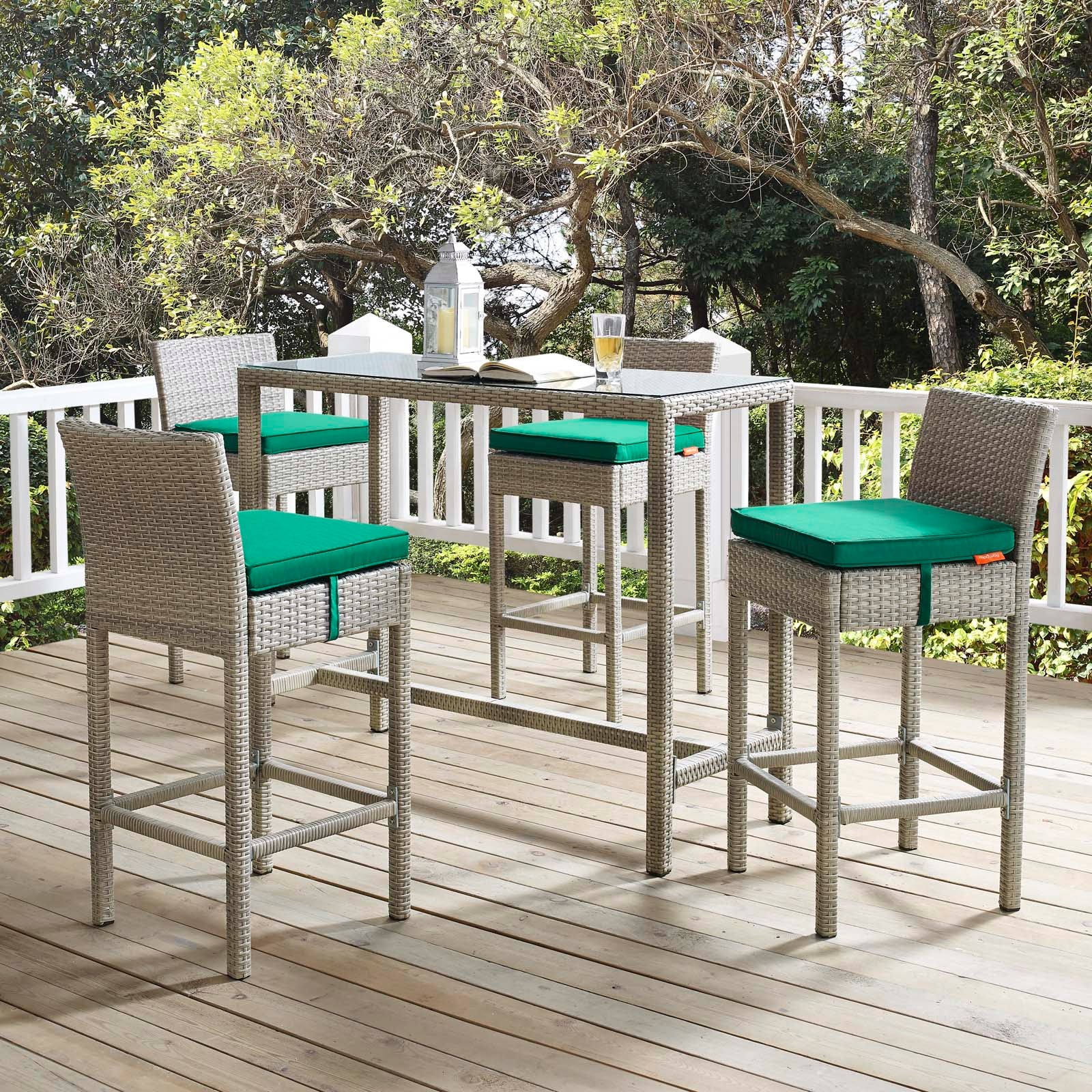 Conduit 5 Piece Outdoor Patio Wicker Rattan Set By Modway - EEI-3722 - Image 28